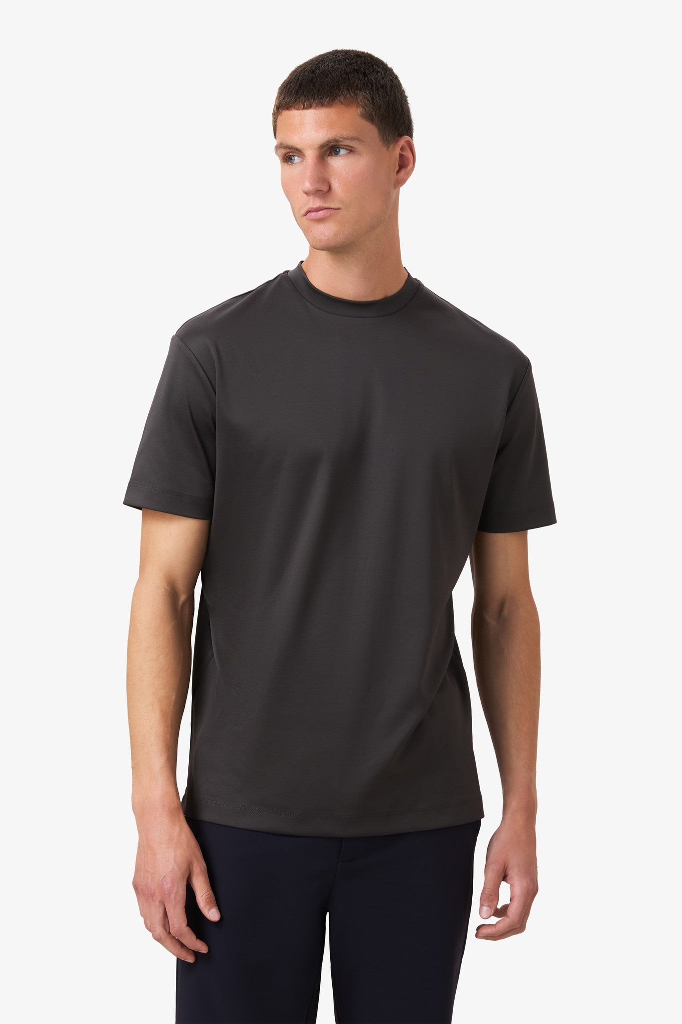 Double Mercerized T-shirt - Black Grey