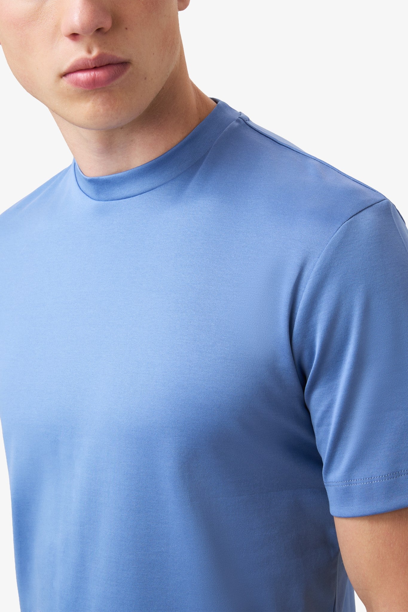 Mercerized Supima T-shirt - Light Blue