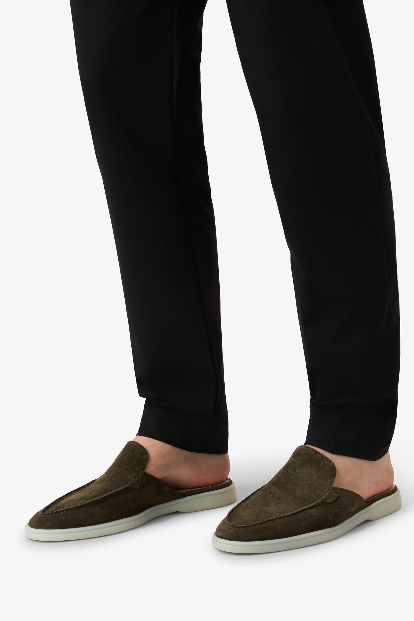 Slip-on loafers Olive green