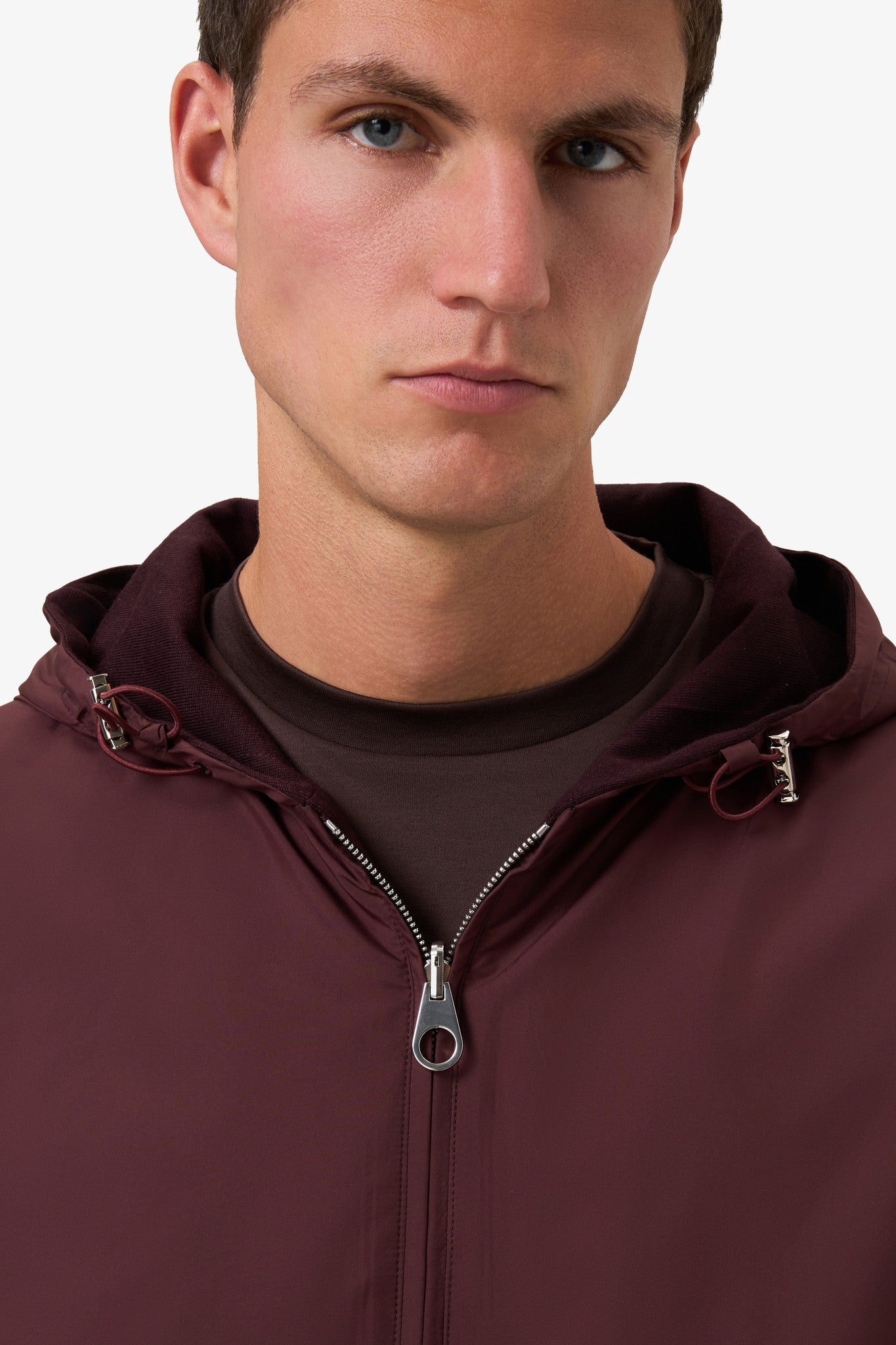 Reversible Hooded Jacket Burgundy