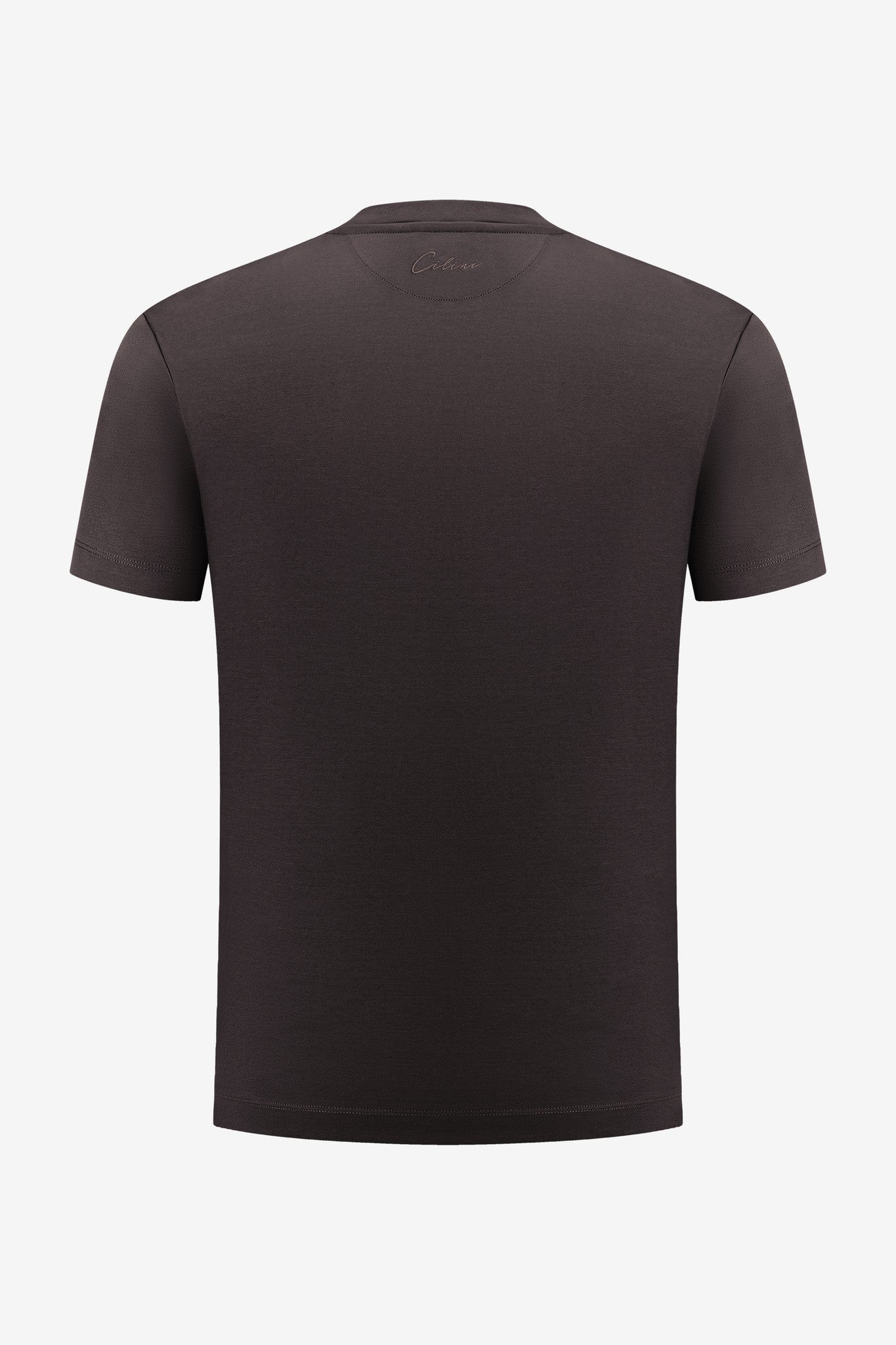 Double Mercerized Supima Tee - Deep Brown