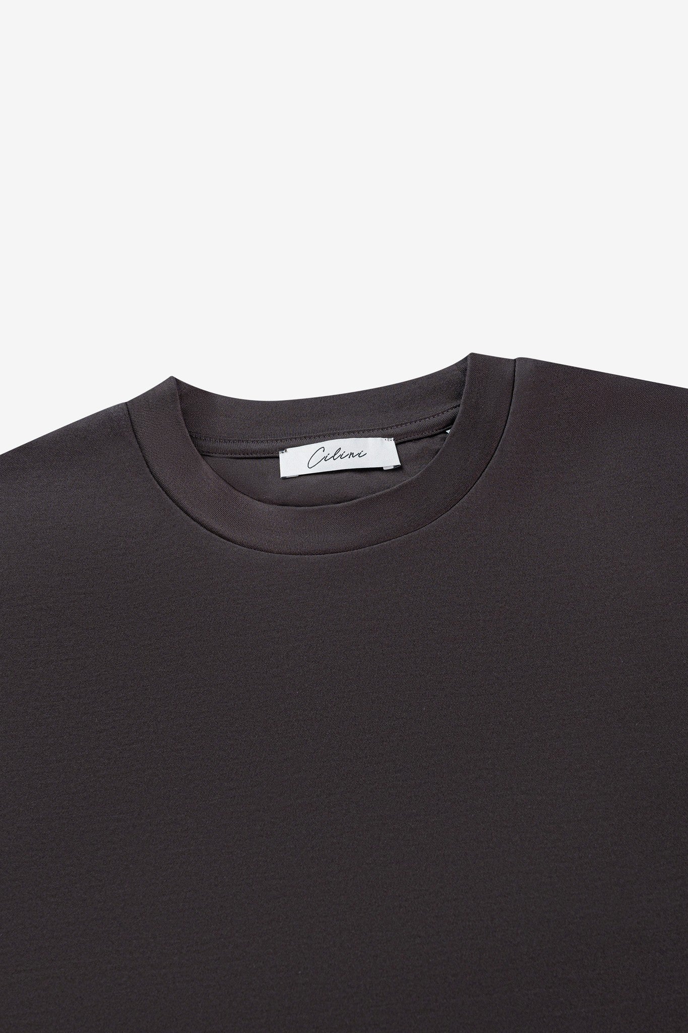 Double Mercerized Supima Tee - Deep Brown