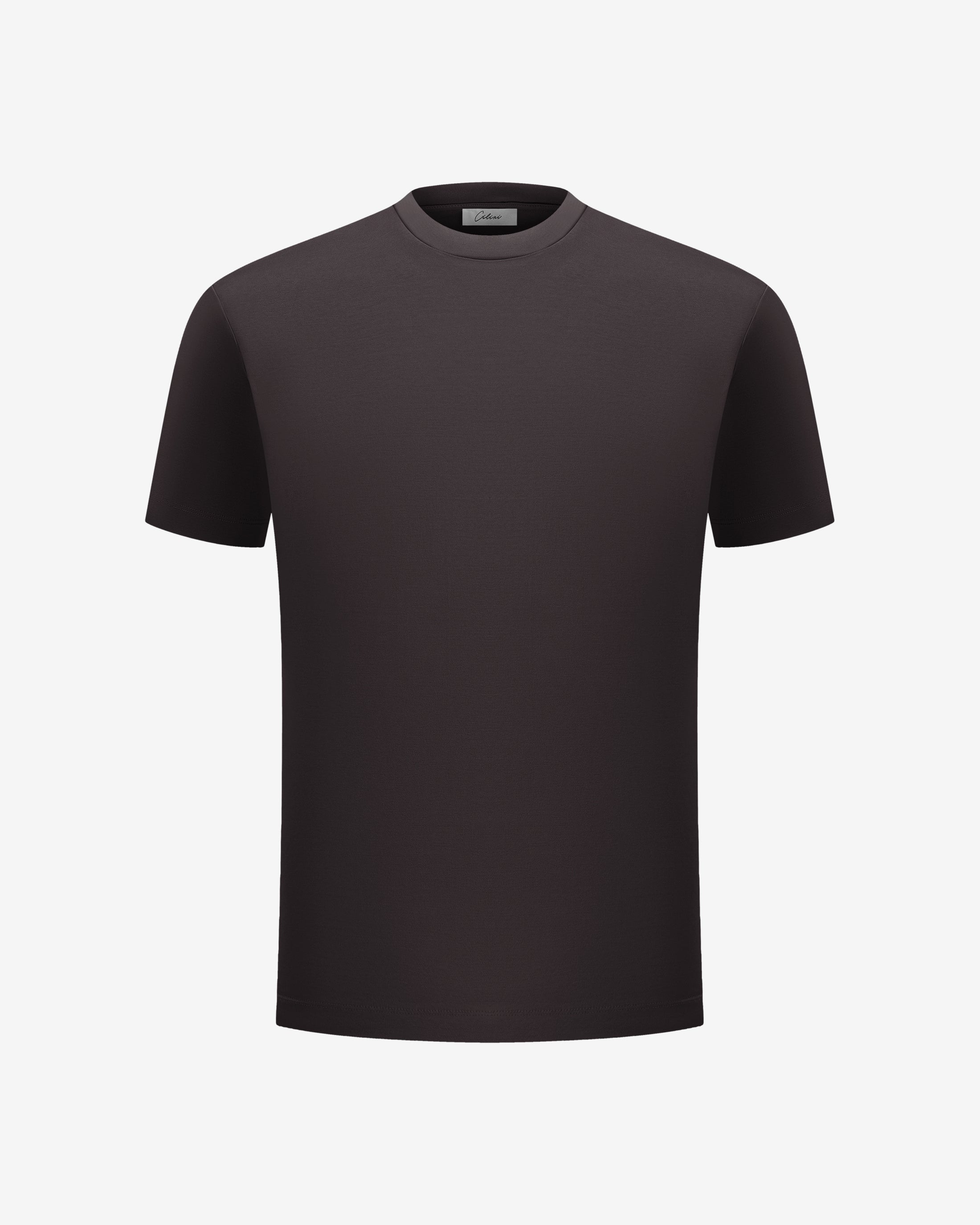 Double Mercerized Supima Tee - Deep Brown