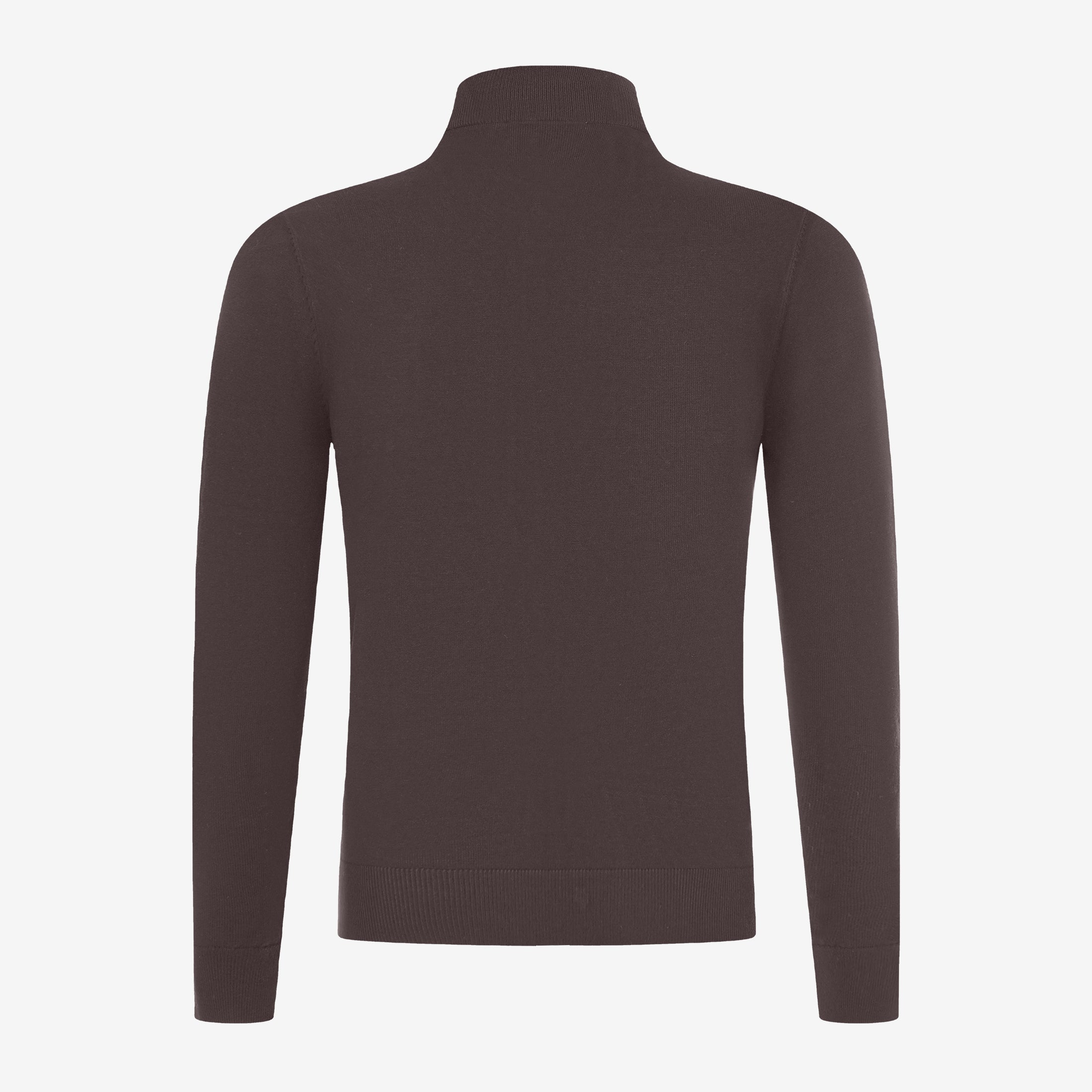 Wool Zip Vest Coffee