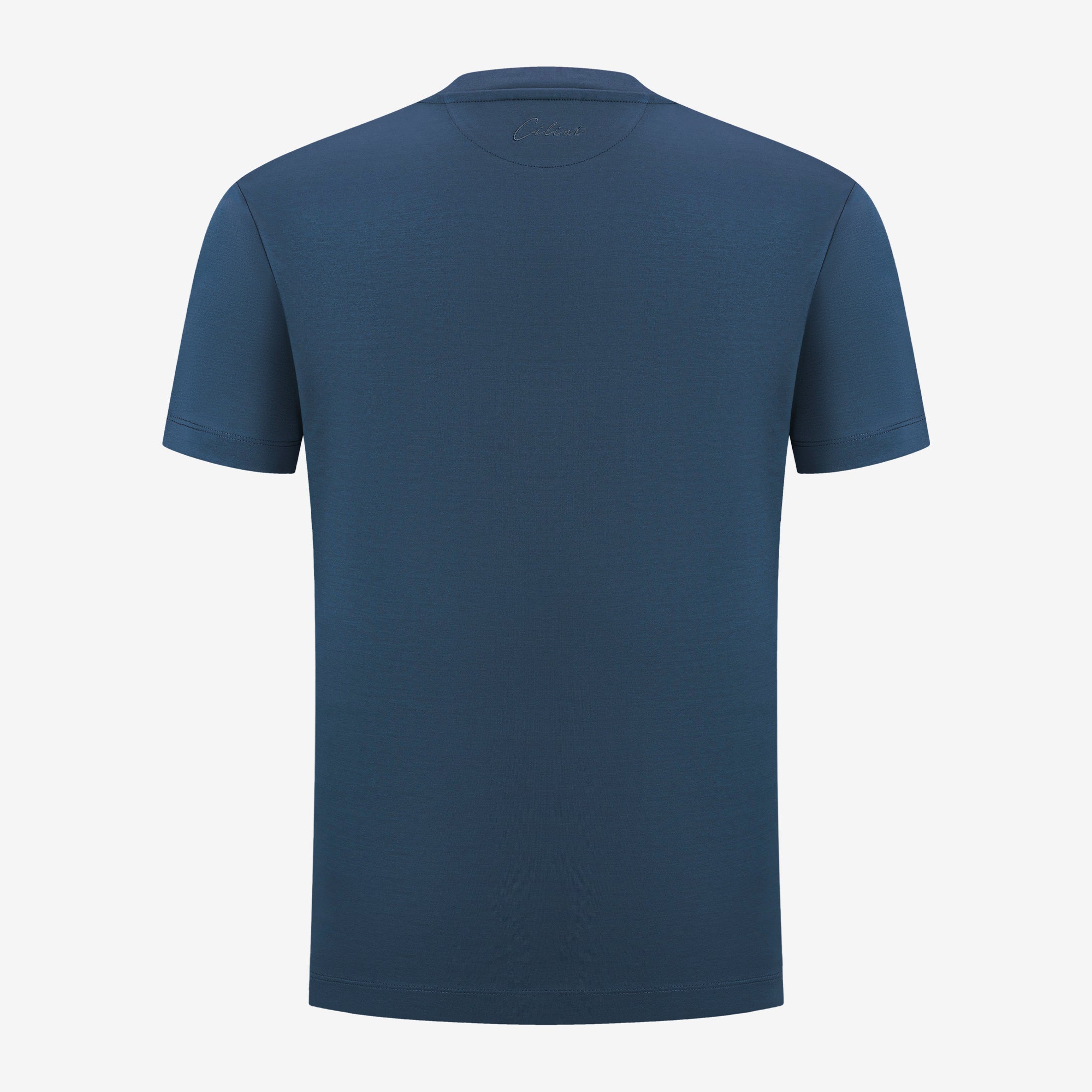 Double Mercerized Supima Tee - Denim Blue