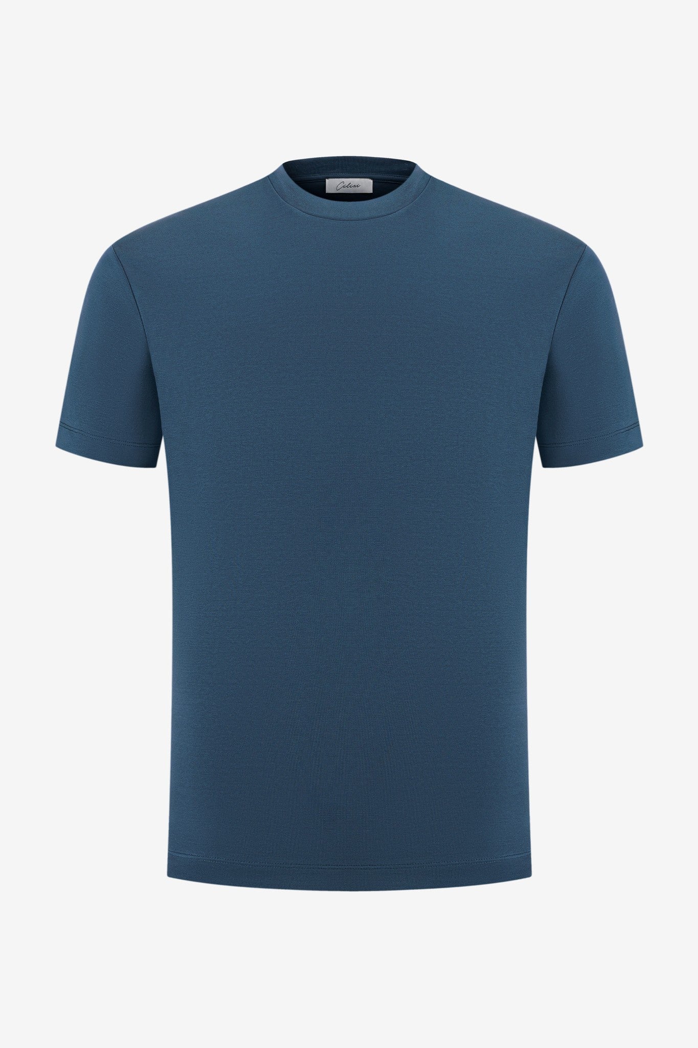 Double Mercerized Supima Tee - Denim Blue