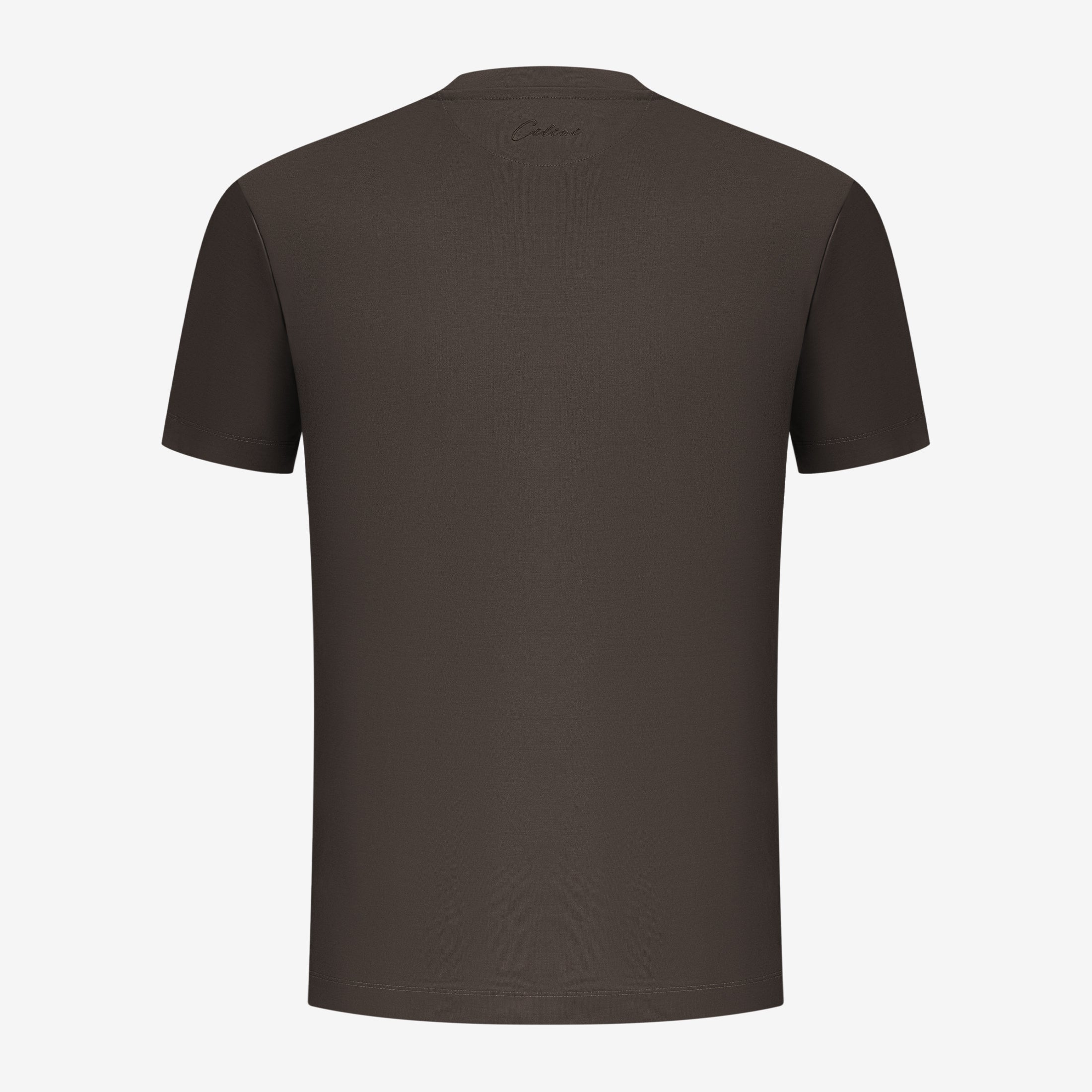 Double Mercerized T-shirt - Dark Brown