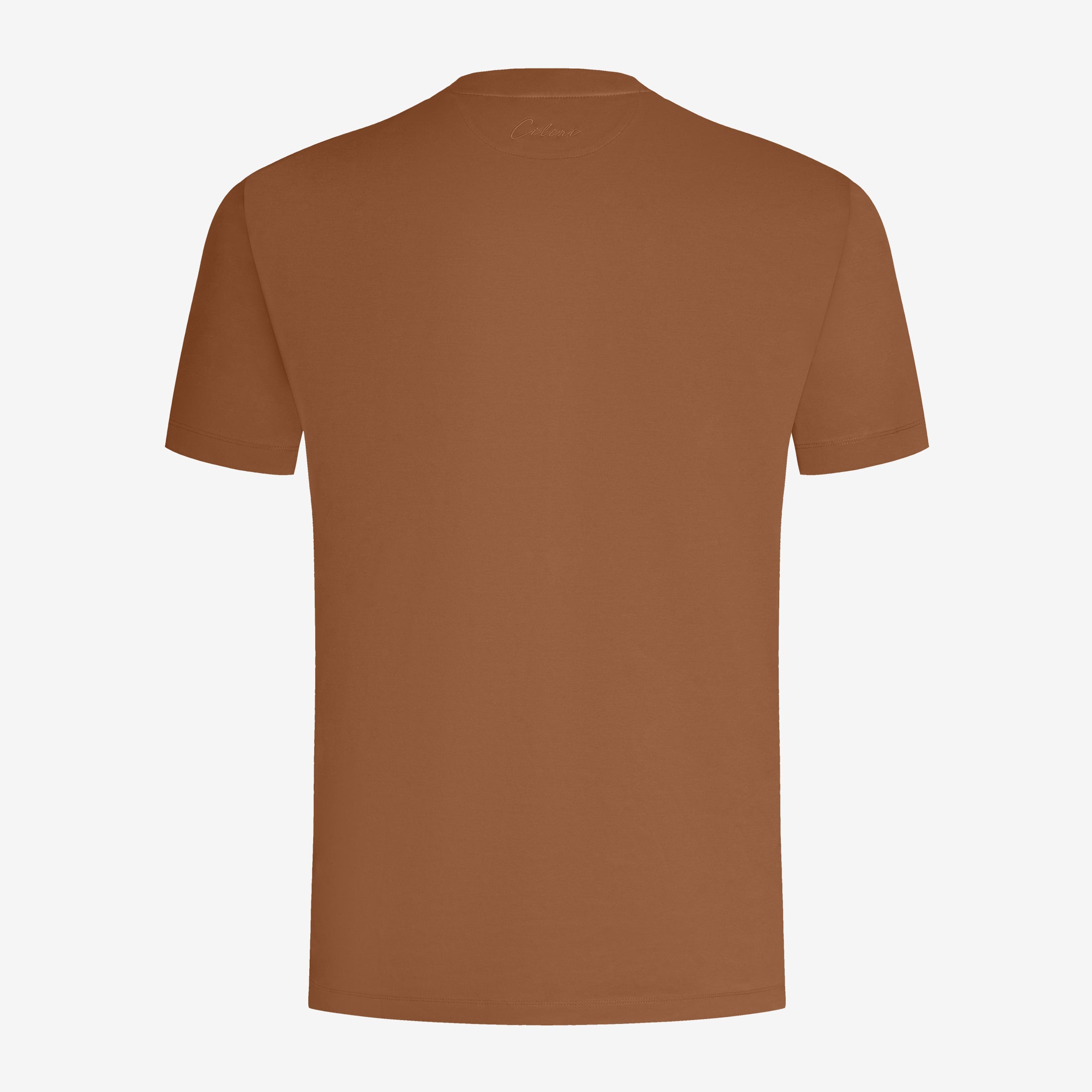 Mercerized Supima T-shirt - Copper Brown Tee