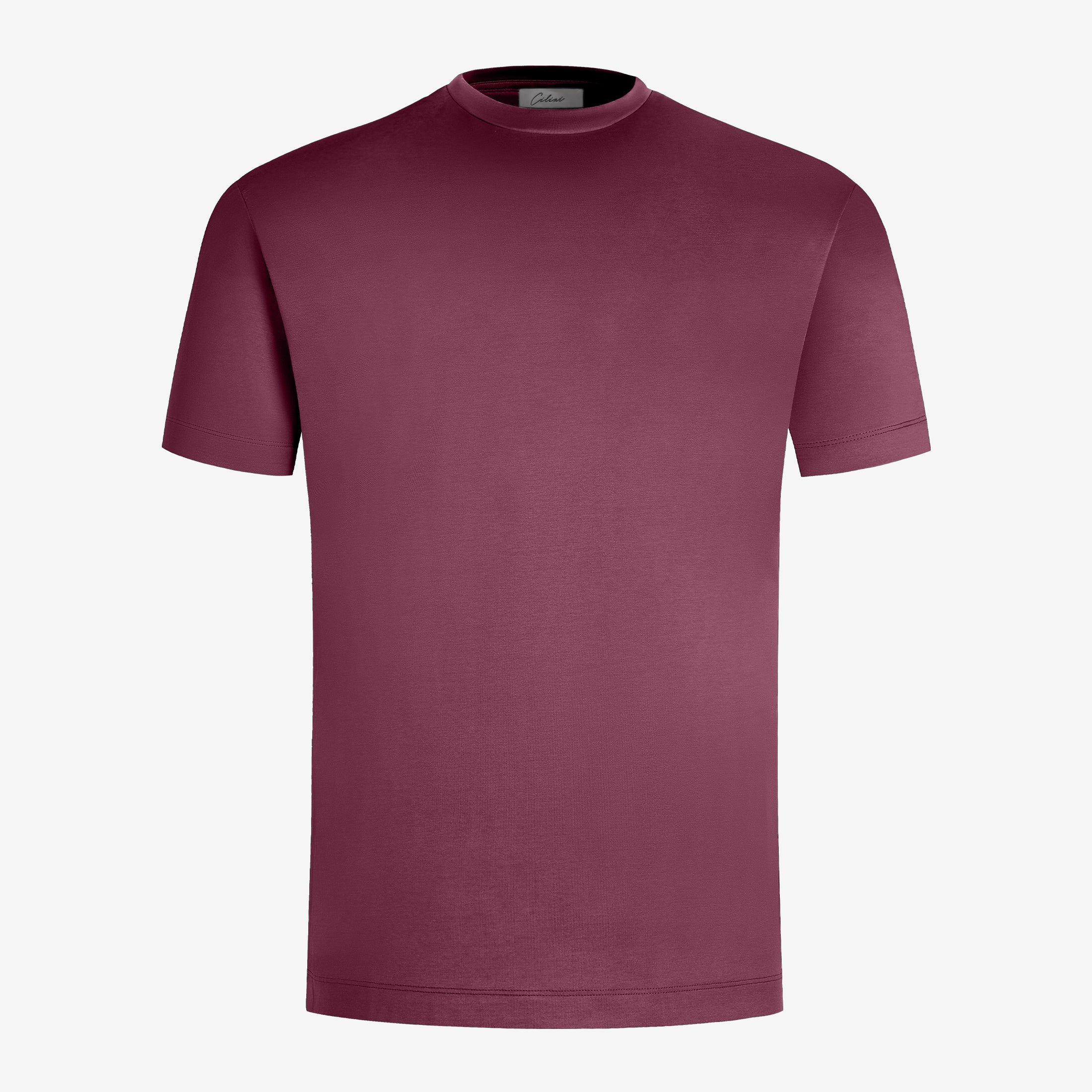Mercerized Supima T-shirt - Burgundy