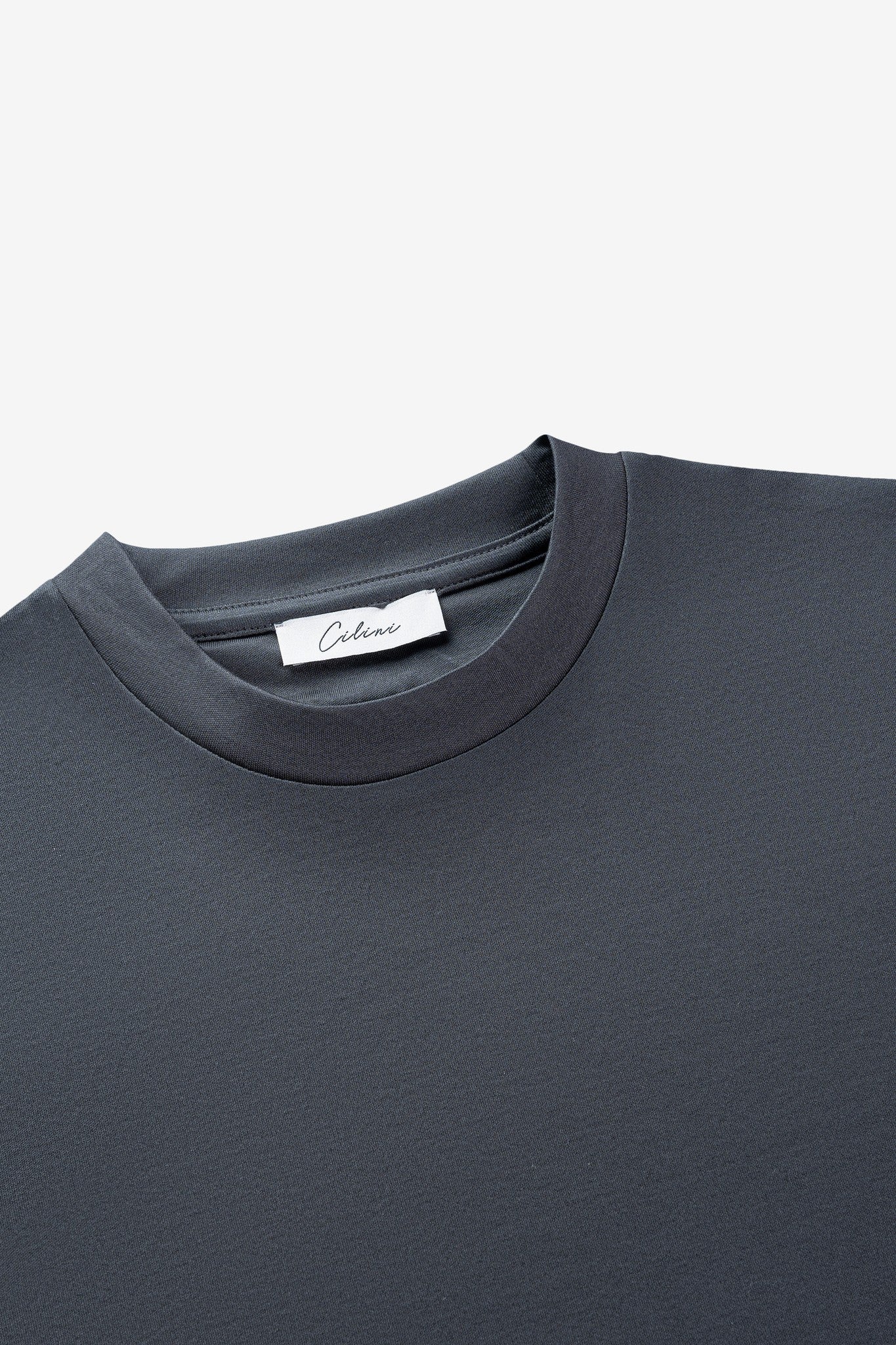 Double Mercerized T-shirt - Black Grey