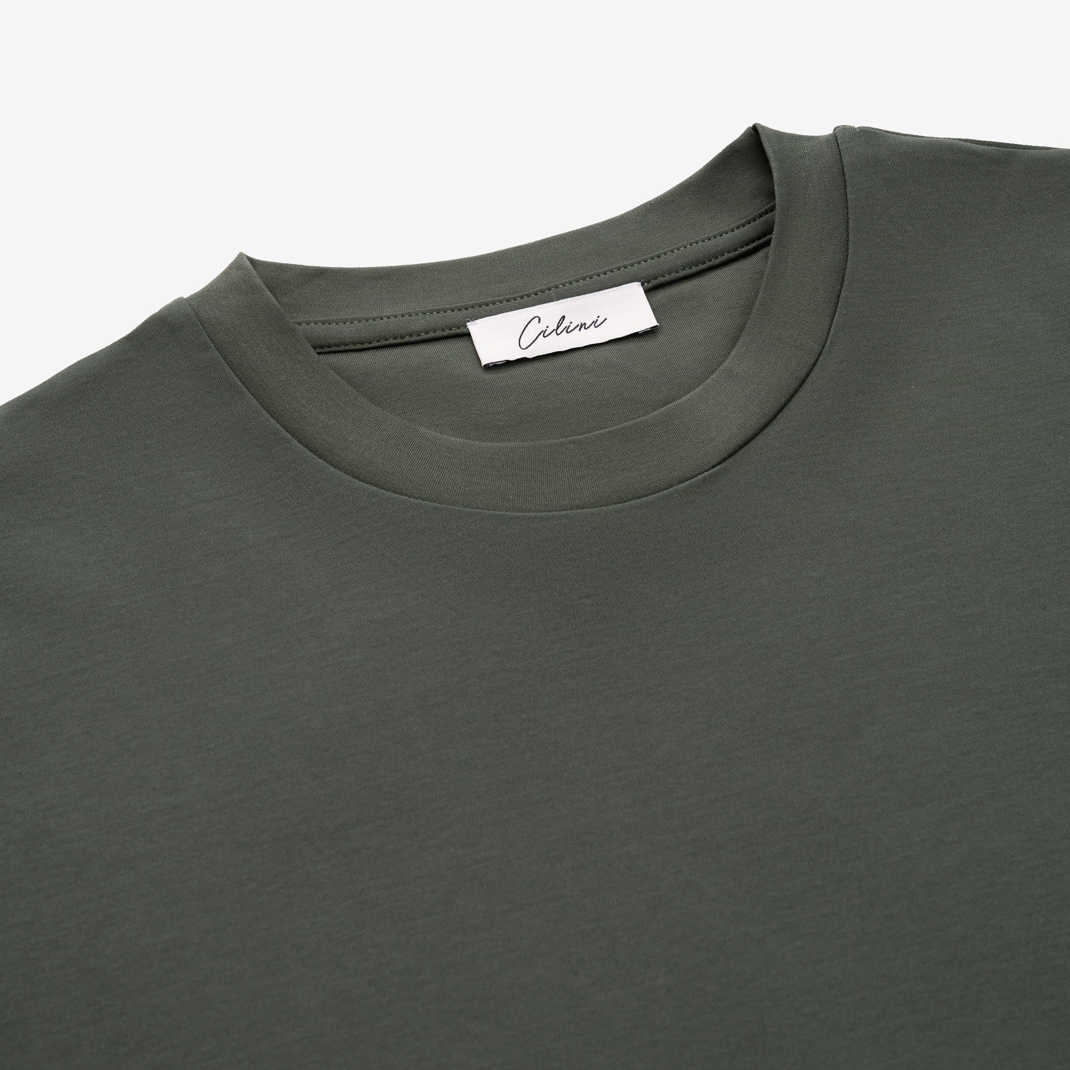 Mercerized Supima T-shirt - Dark Green
