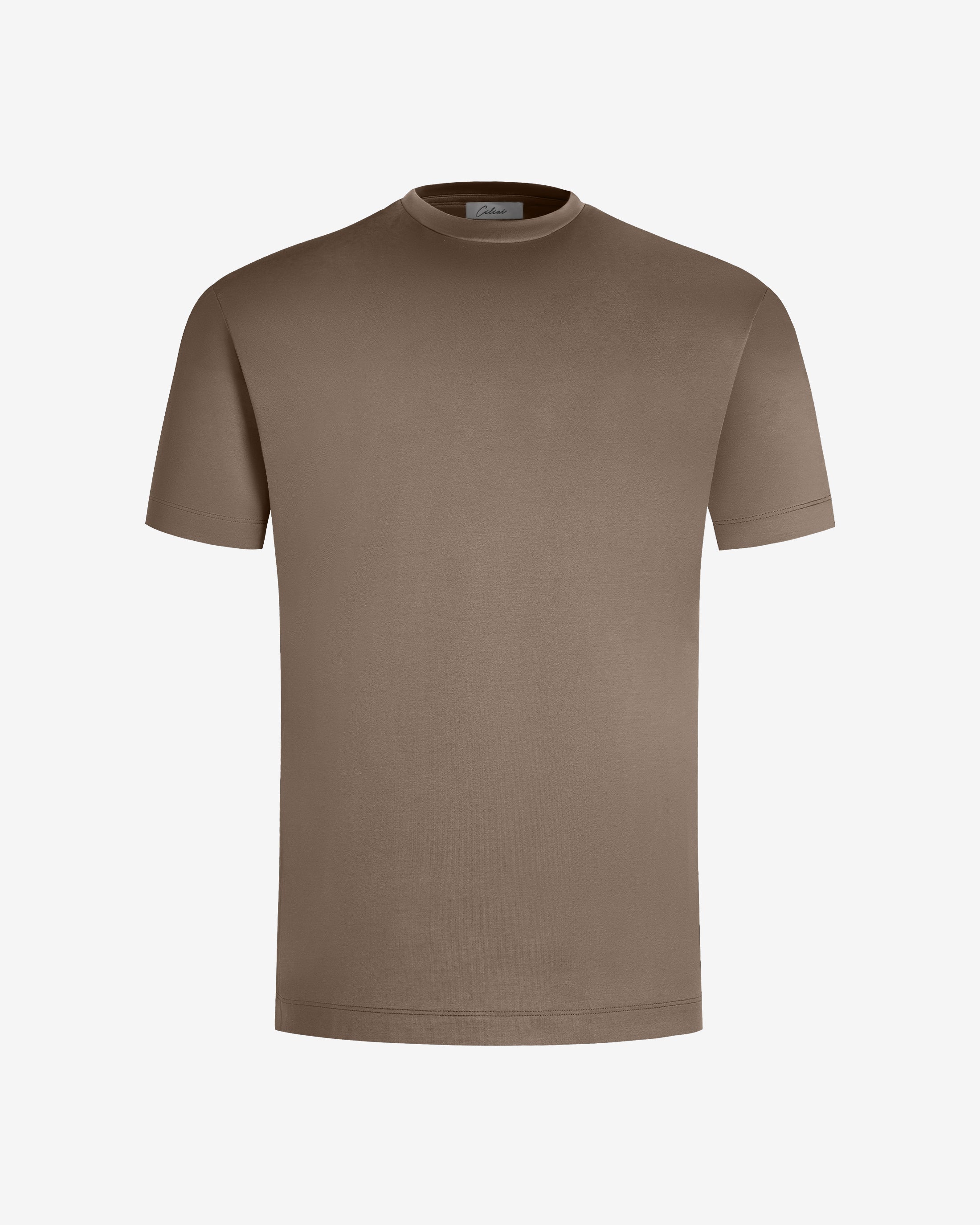 Mercerized Supima T-shirt - Dark Brown