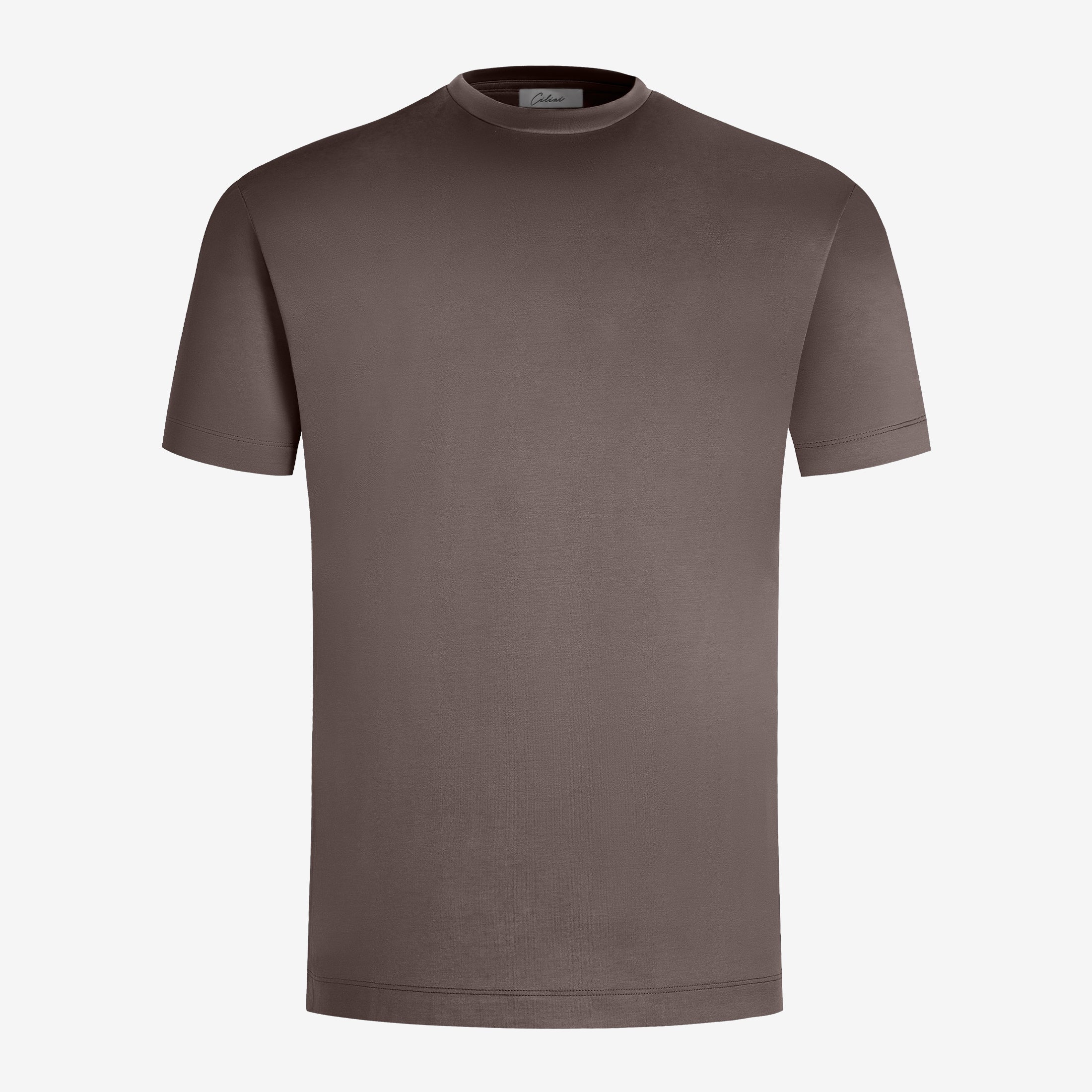 Mercerized Supima T-shirt - Coffee