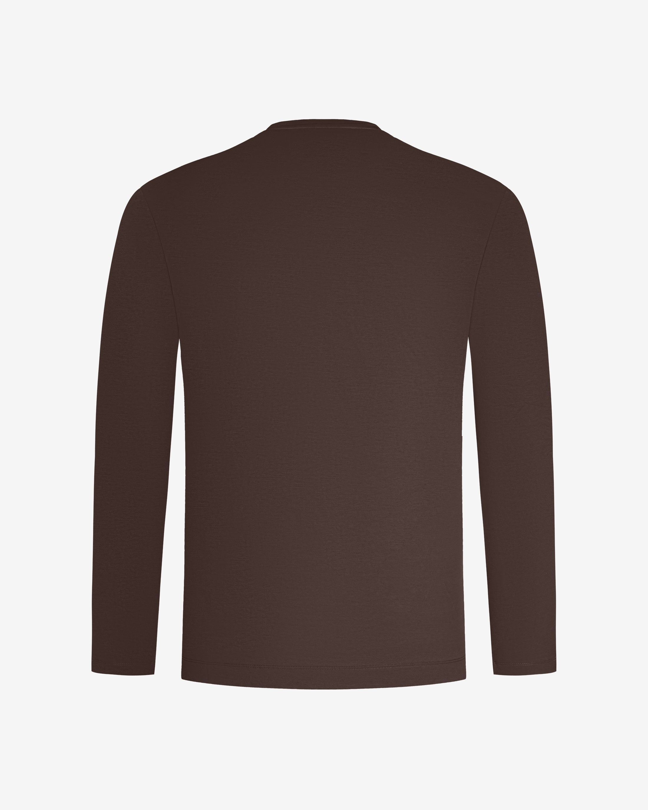 Mercerized longsleeve - Red Brown