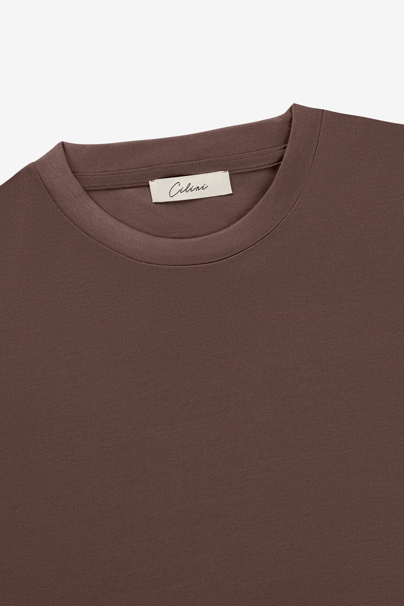 Mercerized longsleeve - Red Brown