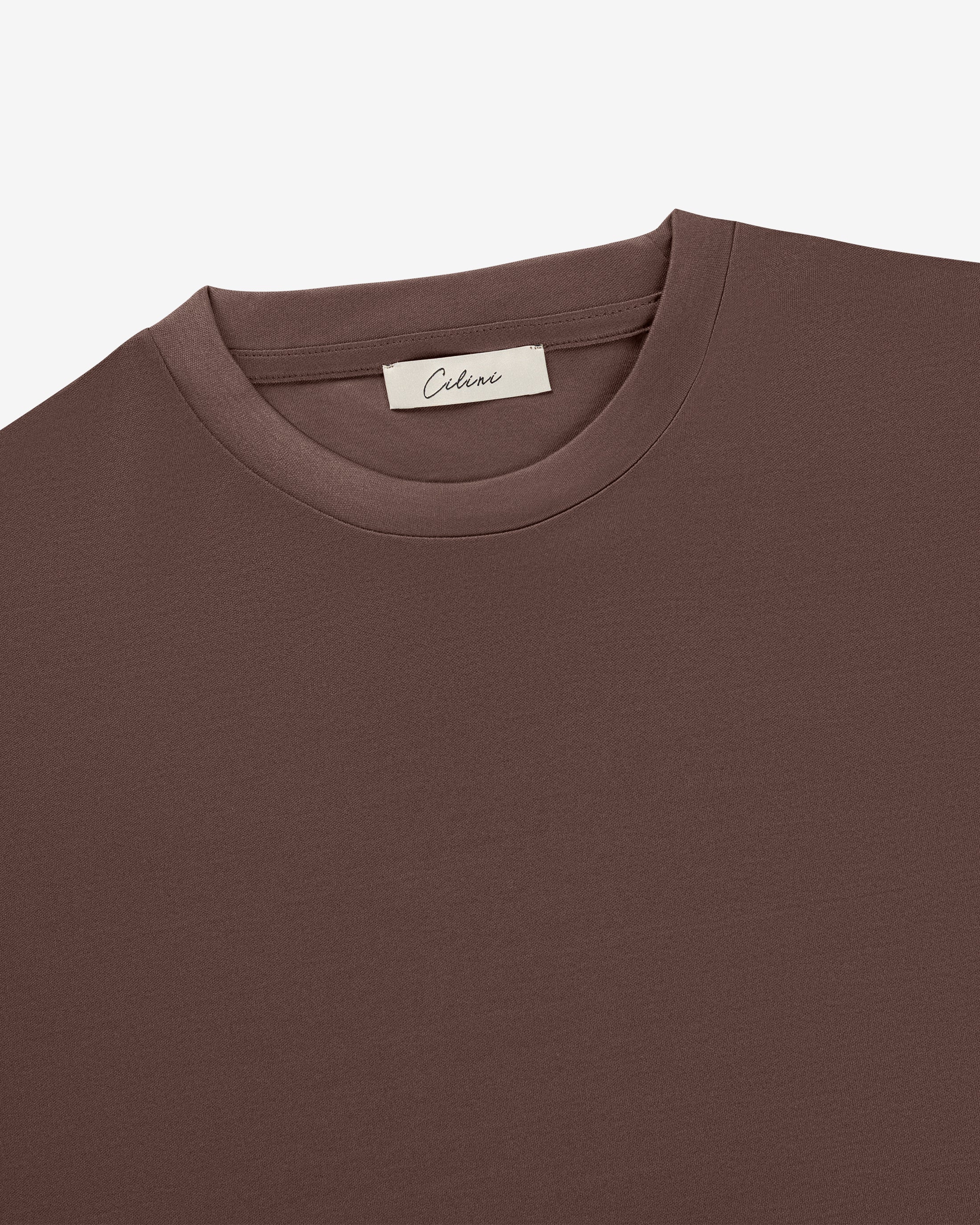 Mercerized longsleeve - Red Brown