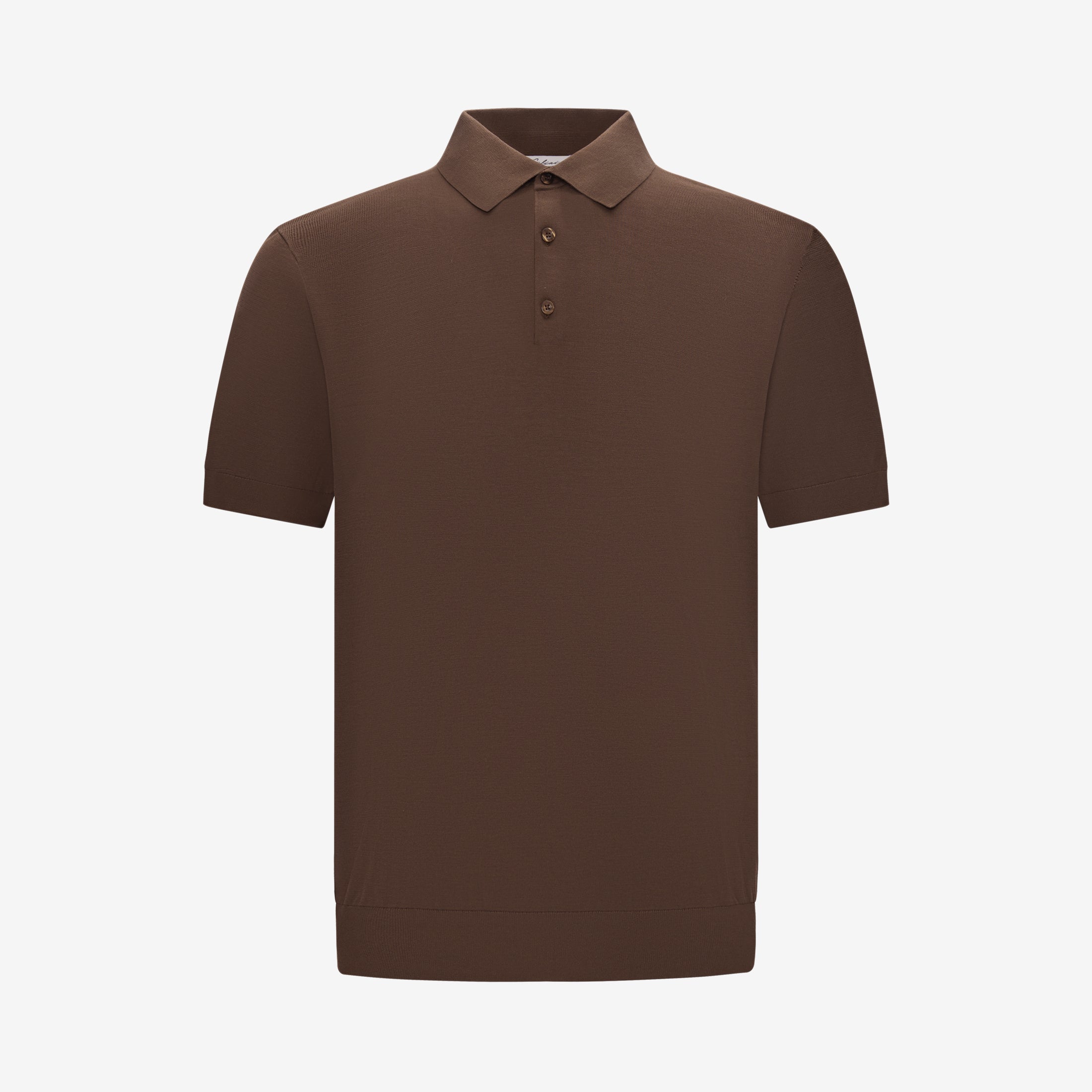 Knitted Polo - Brown