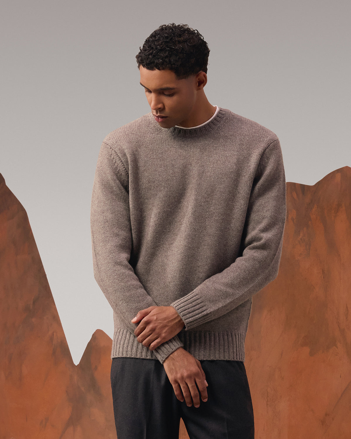 Cashmere Wool Crewneck Sweater - Vapor