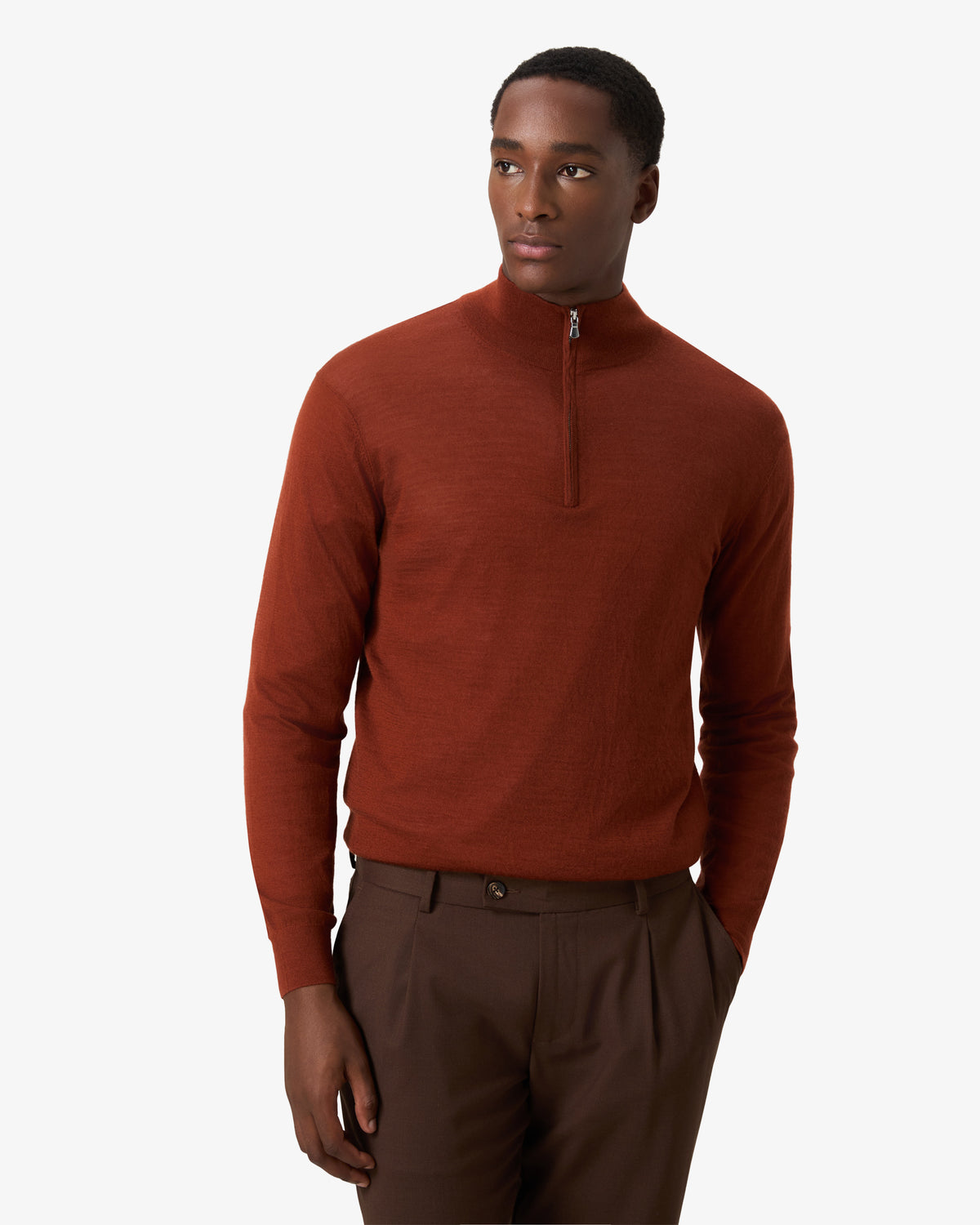 Cashmere Wool Half Zip Vest Quarter Zip
- Lava