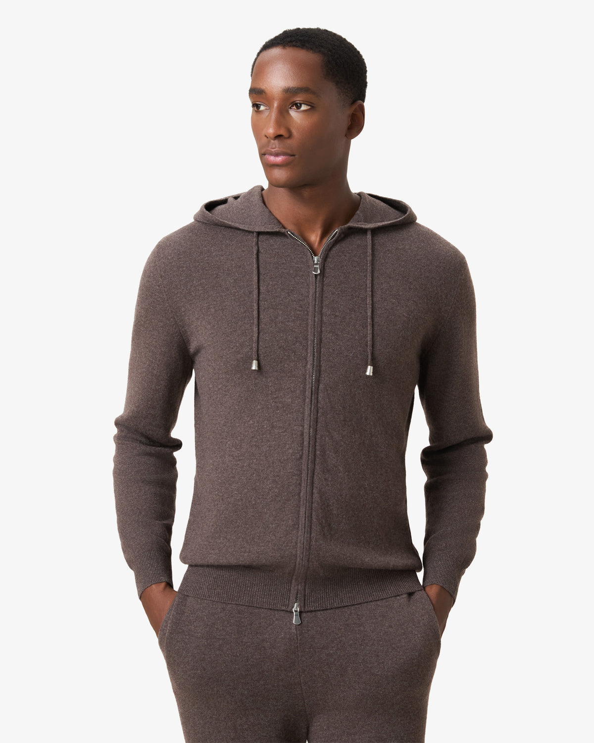 Wool Hoodie - Umber