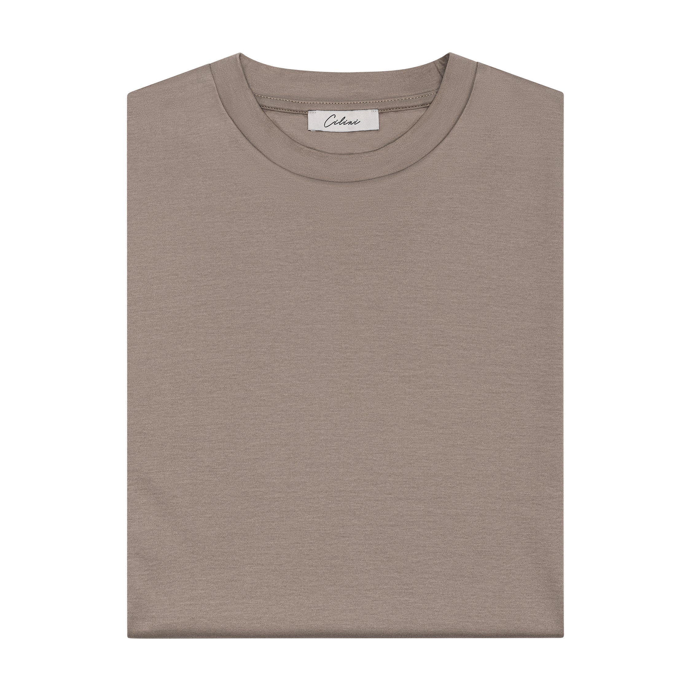 Mercerized Supima T-shirt - Taupe