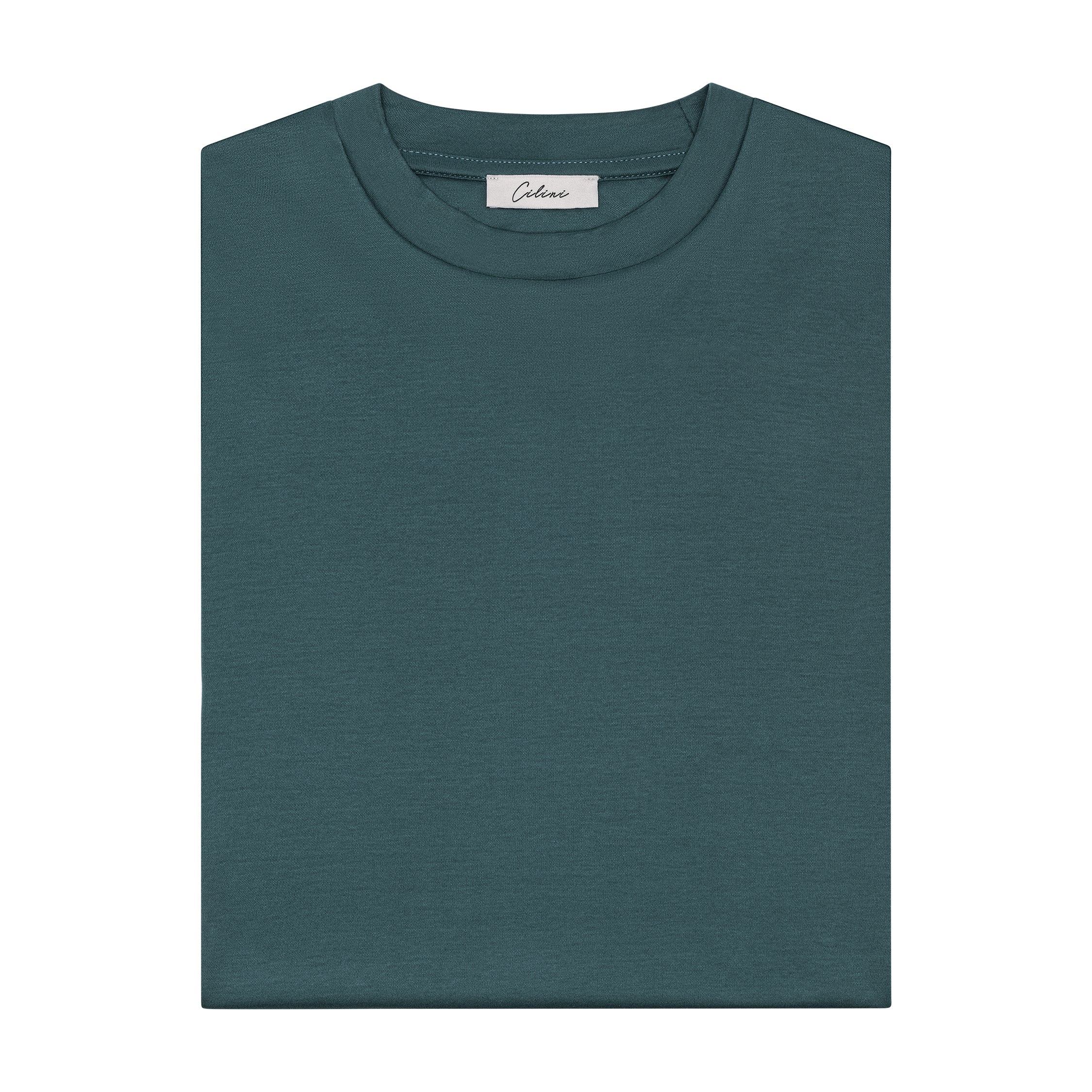 Mercerized Supima T-shirt - Petrol Green