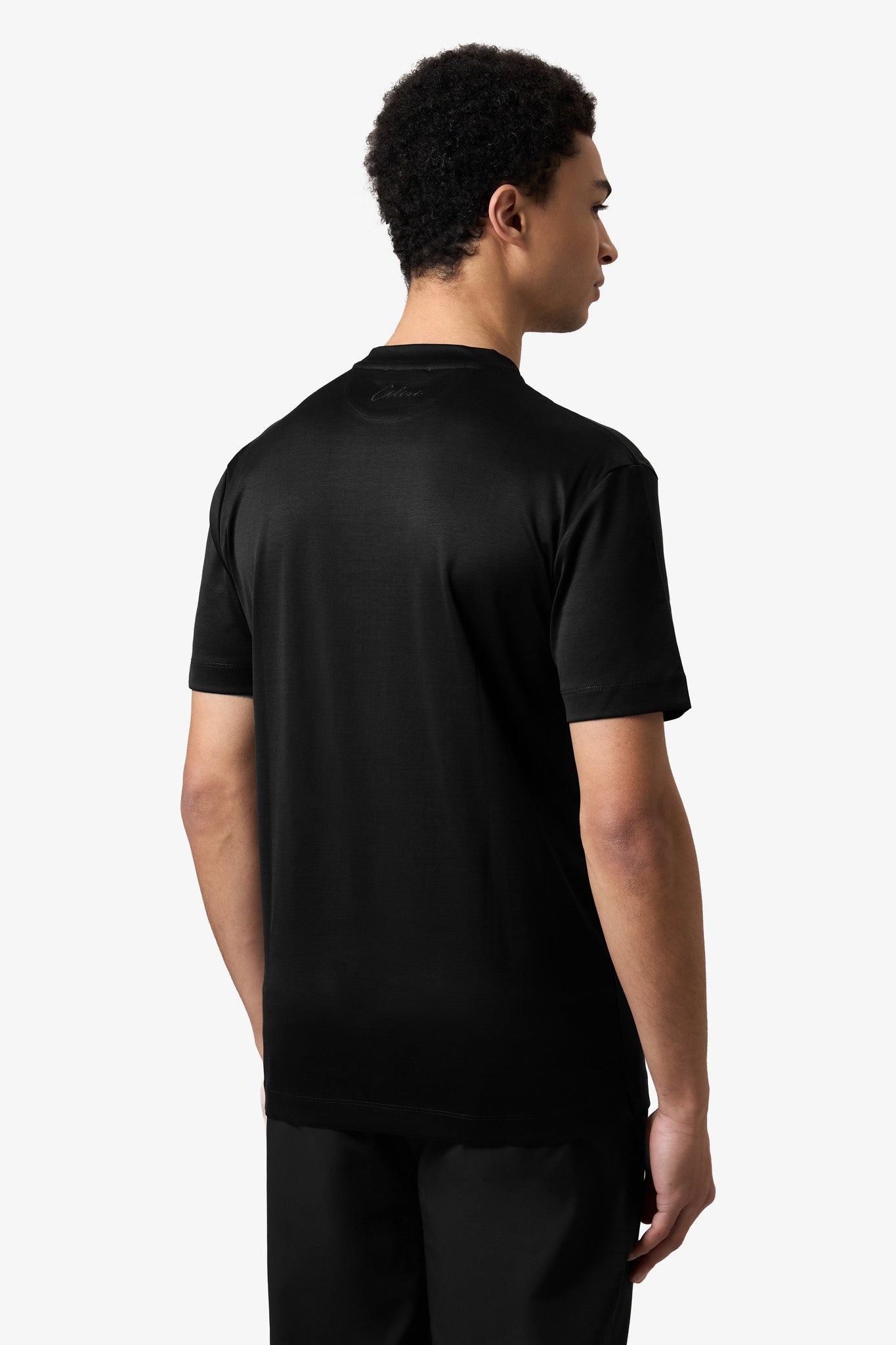 Double Mercerized Supima Tee - Black