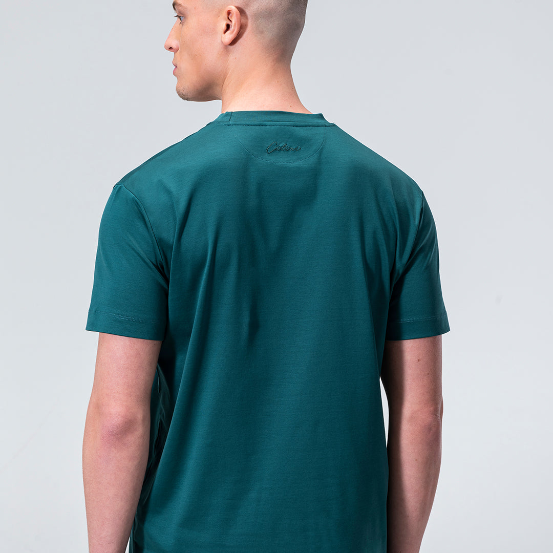 Mercerized Supima T-shirt - Petrol Green