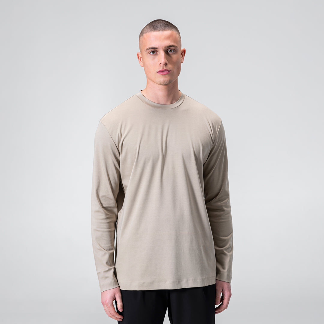 Mercerized Longsleeve - Taupe