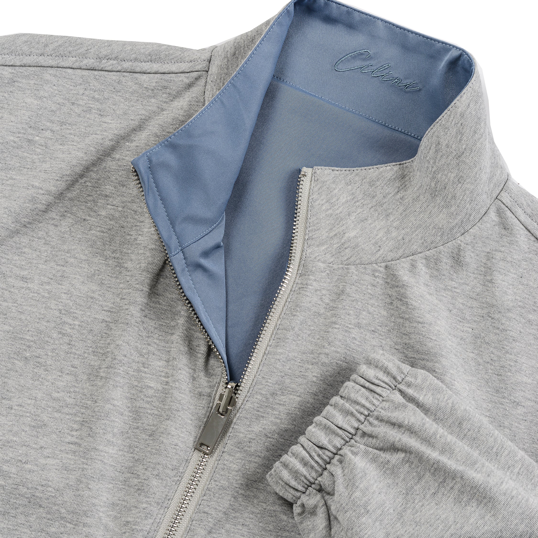 Reversible Jacket - Light Blue / Grey