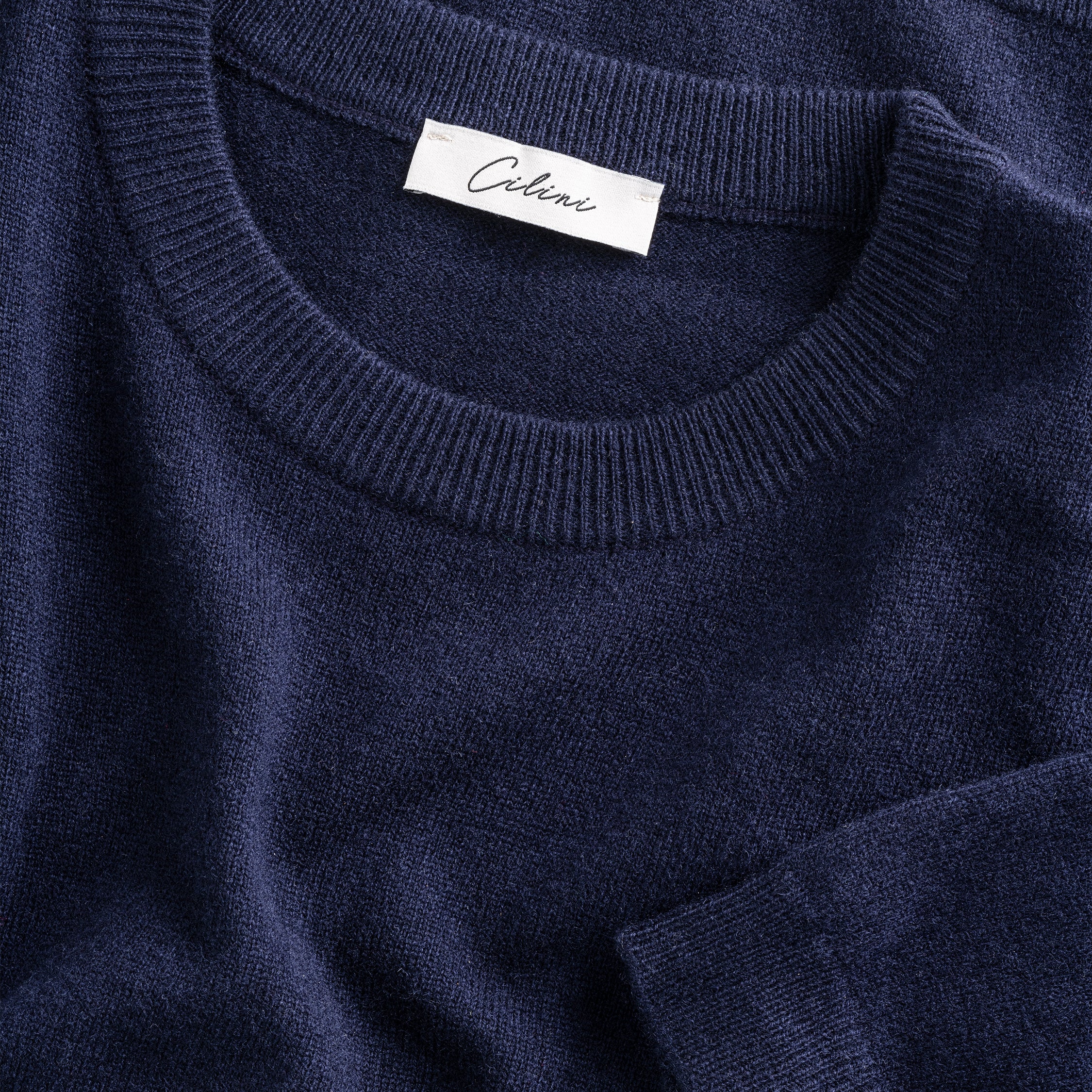 Wool Tee - Navy