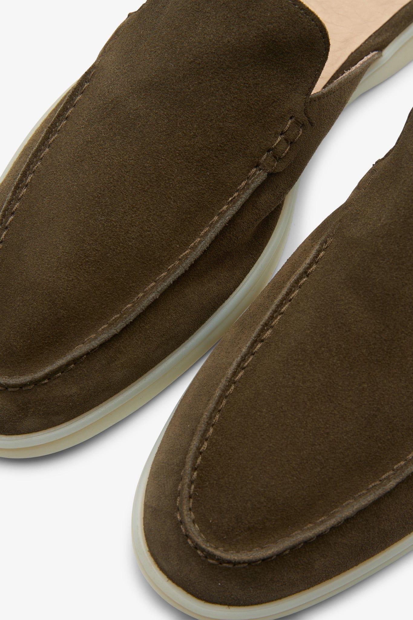 Slip-on loafers Olive green
