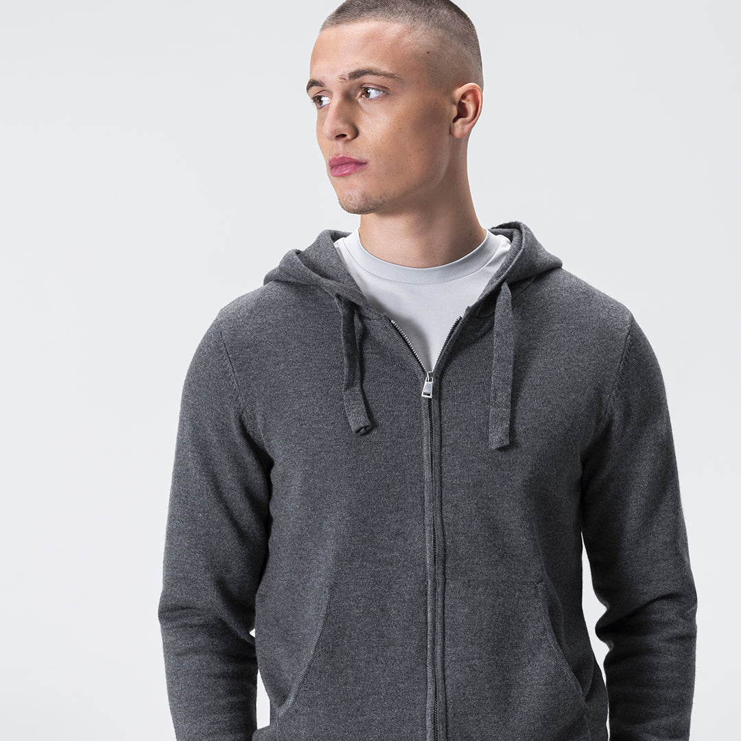Cashmere / Wool Tracksuit - Dark Grey