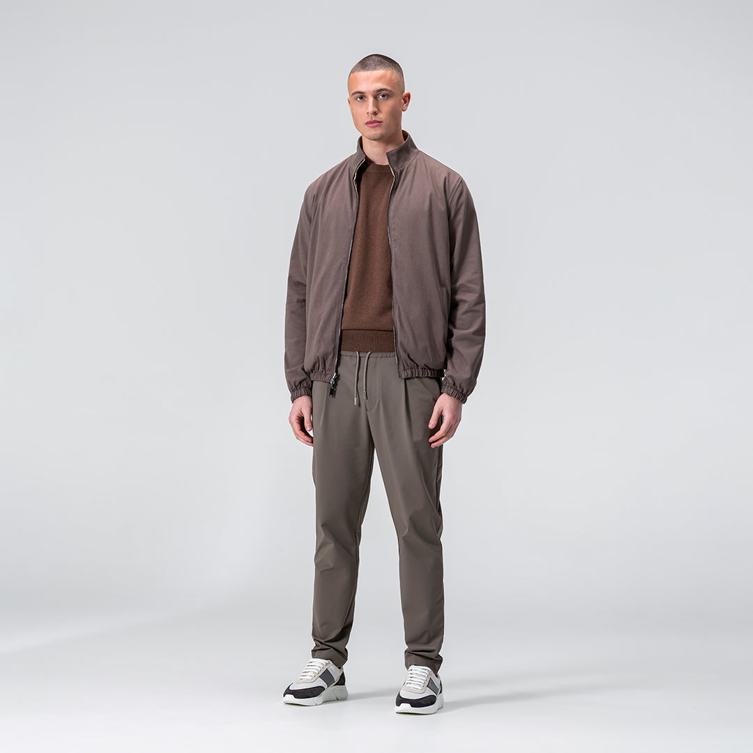 Reversible Jacket - Cream / Brown