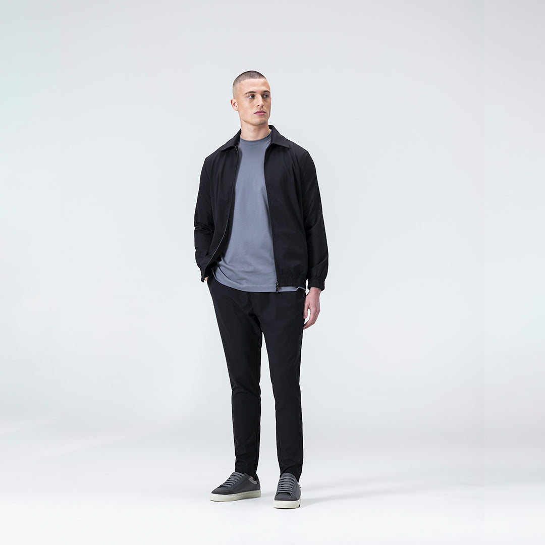 Collared Tracksuit - Black