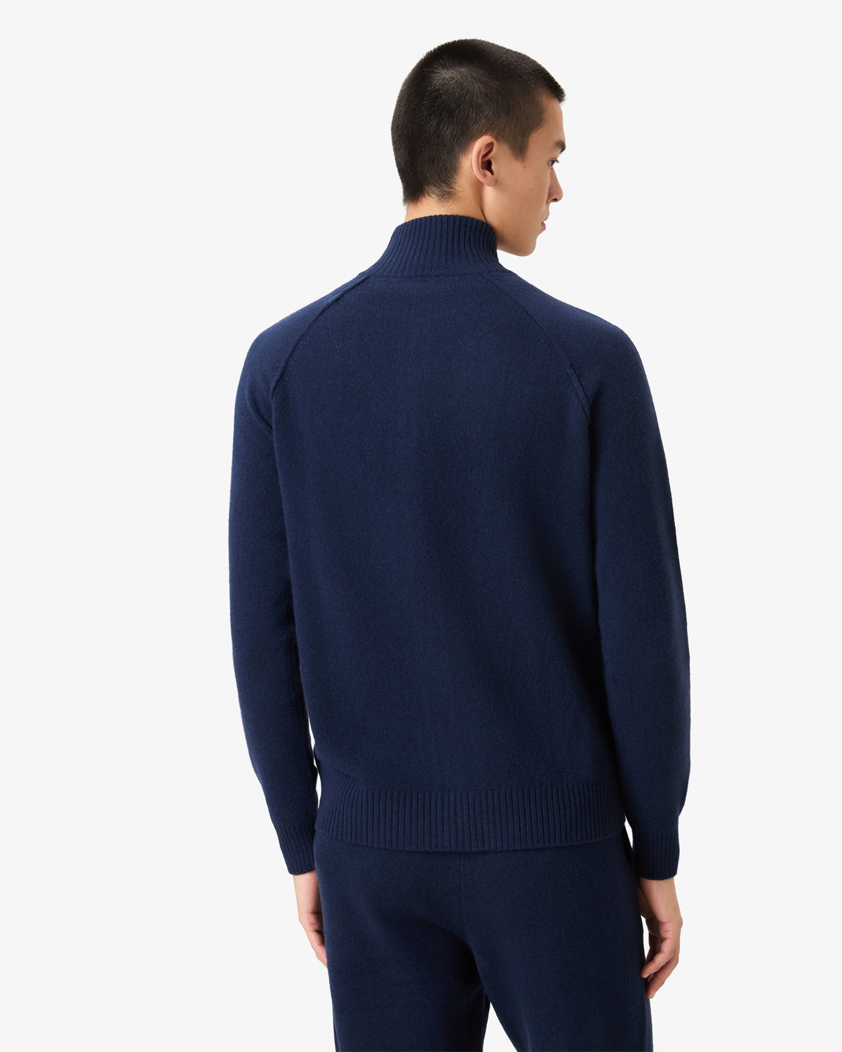 Lambs Wool Tracksuit Vest - Dark Navy
