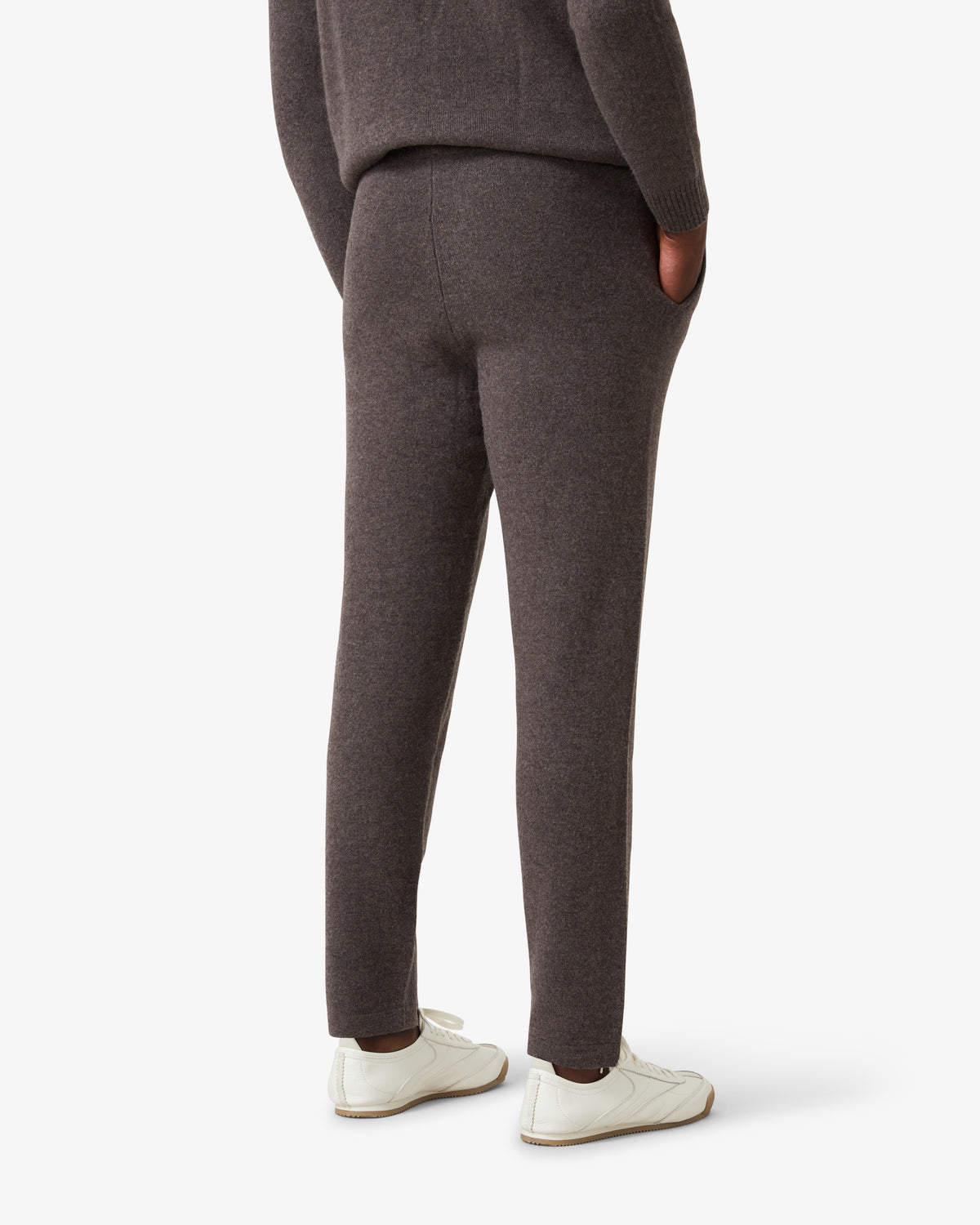 Lambs Wool Tracksuit Pants - Heather Grey