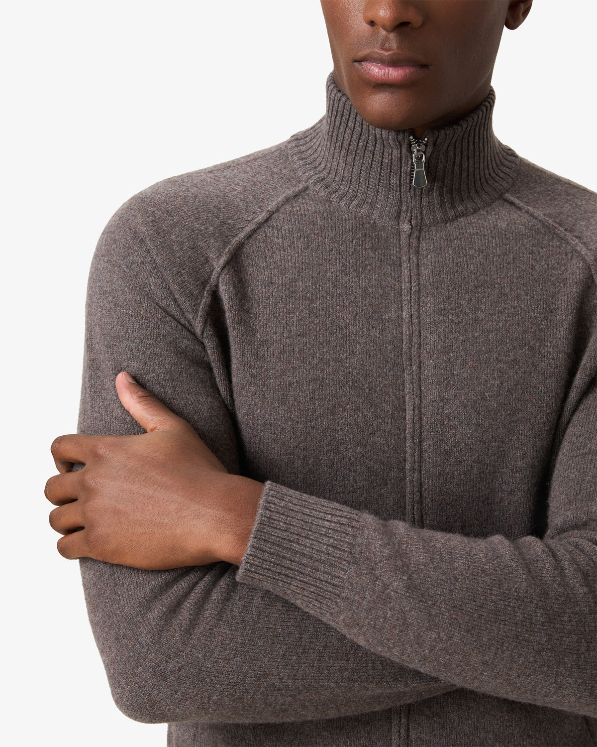 Lambs Wool Tracksuit Vest - Heather Grey