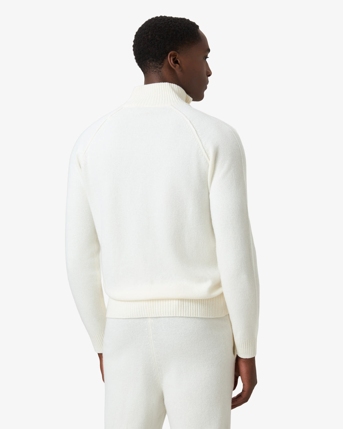 Lambs Wool Tracksuit Vest - Off White