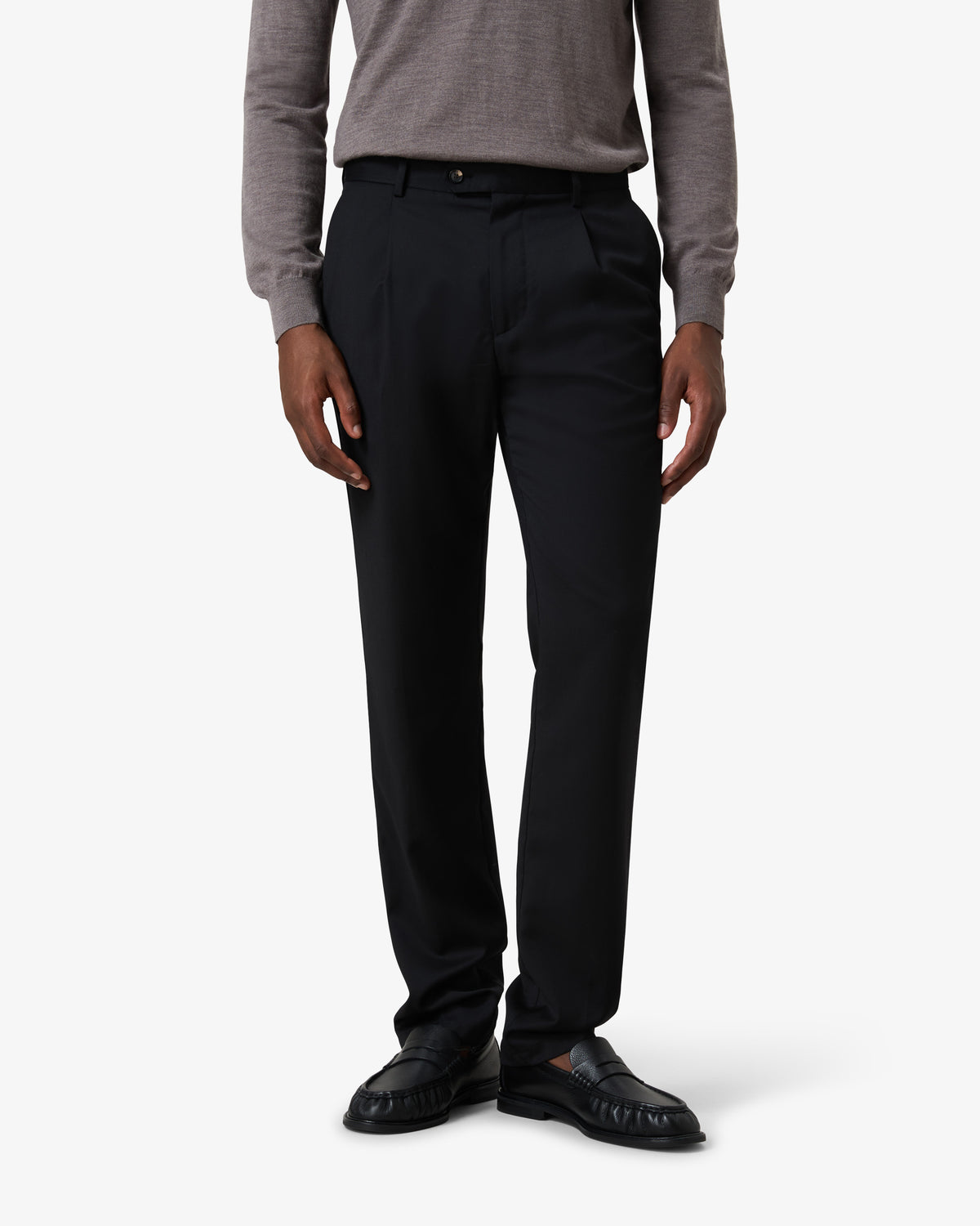 VBC Wool Pants Slim Fit - Black l