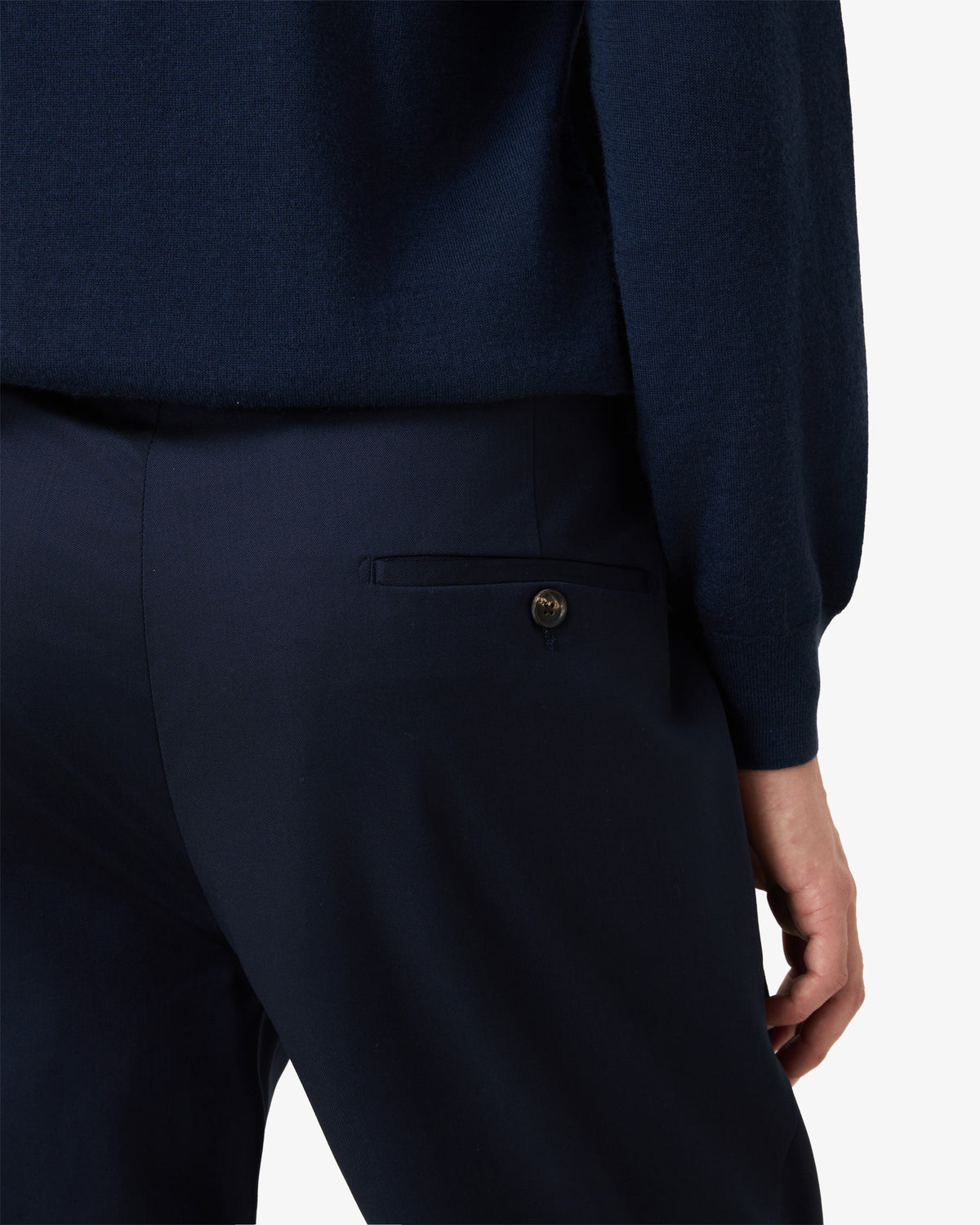 VBC Wool Pants Slim Fit - Navy
