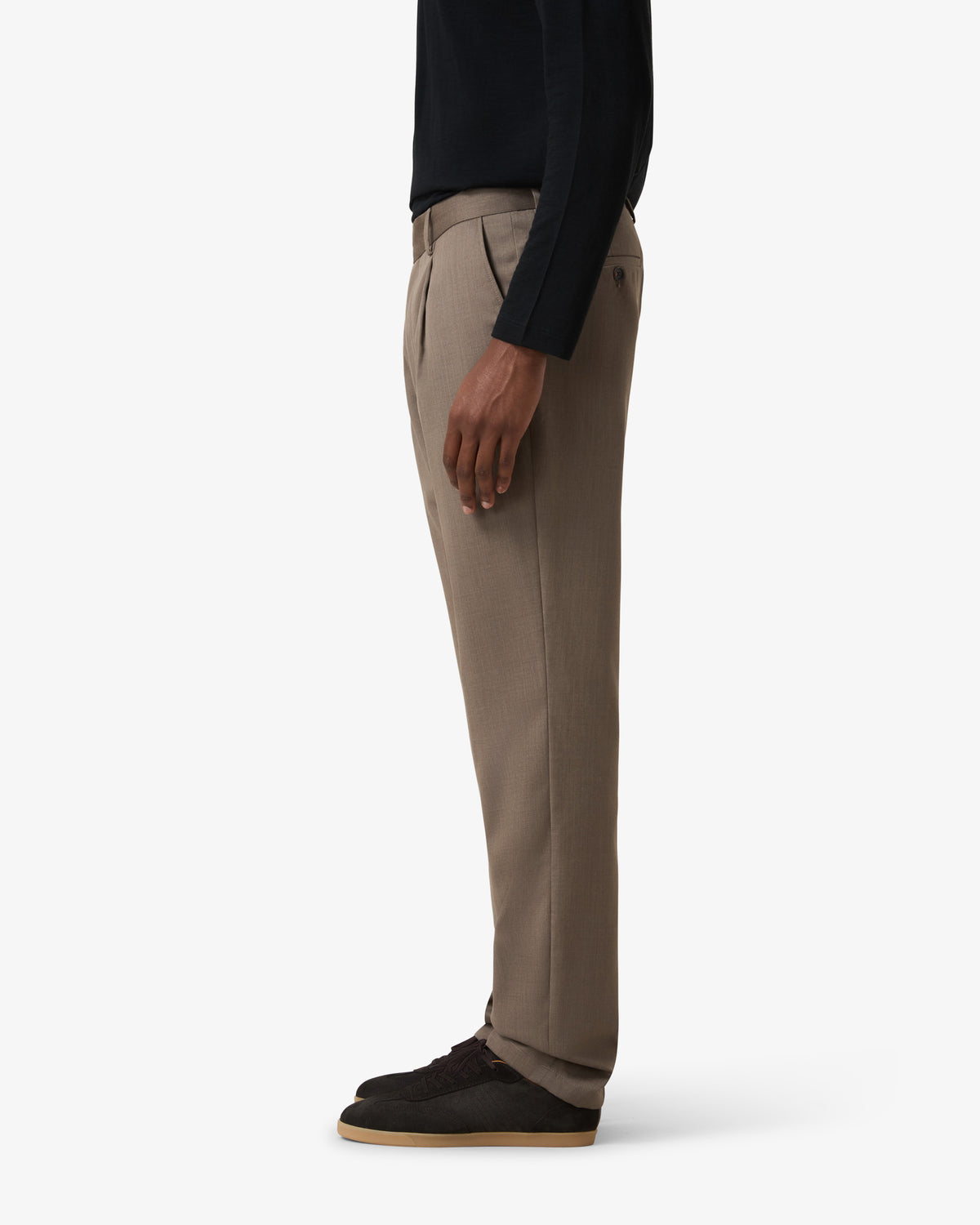 VBC Wool Pants Slim Fit - Taupe