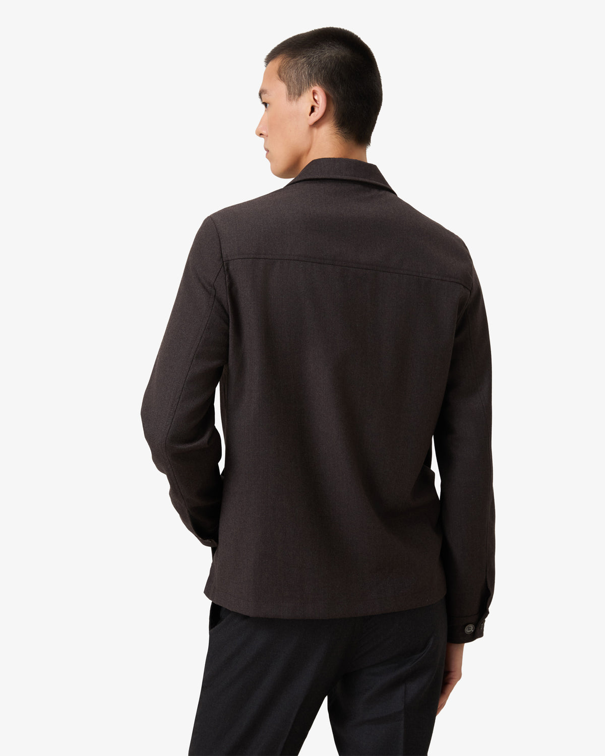 Wool Overshirt - Coffee