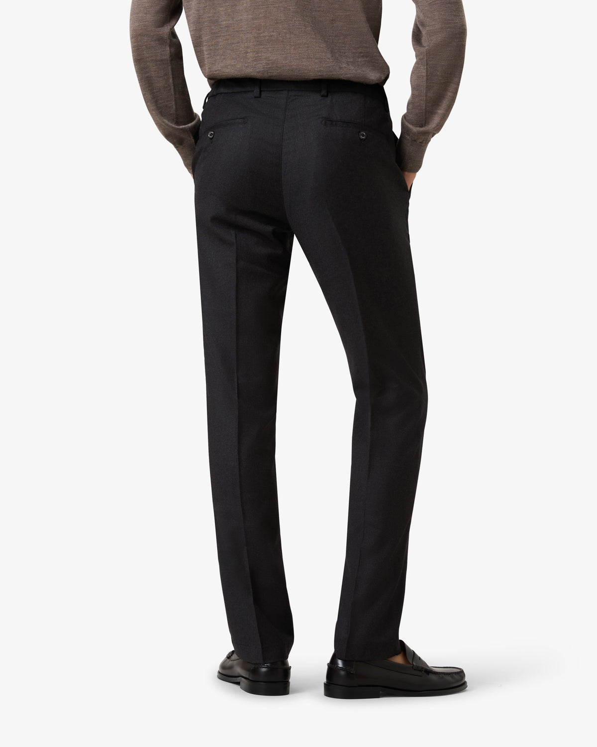 Flannel Wool Pantalon - Antracite